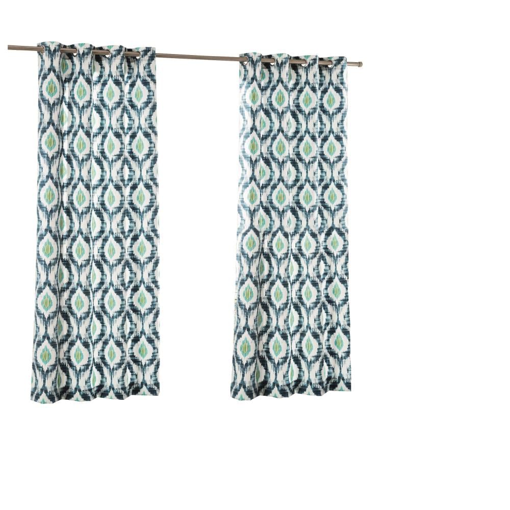 PARASOL 15933052084IND 84-in Indigo Polyester Light Filtering Grommet Single Curtain Panel