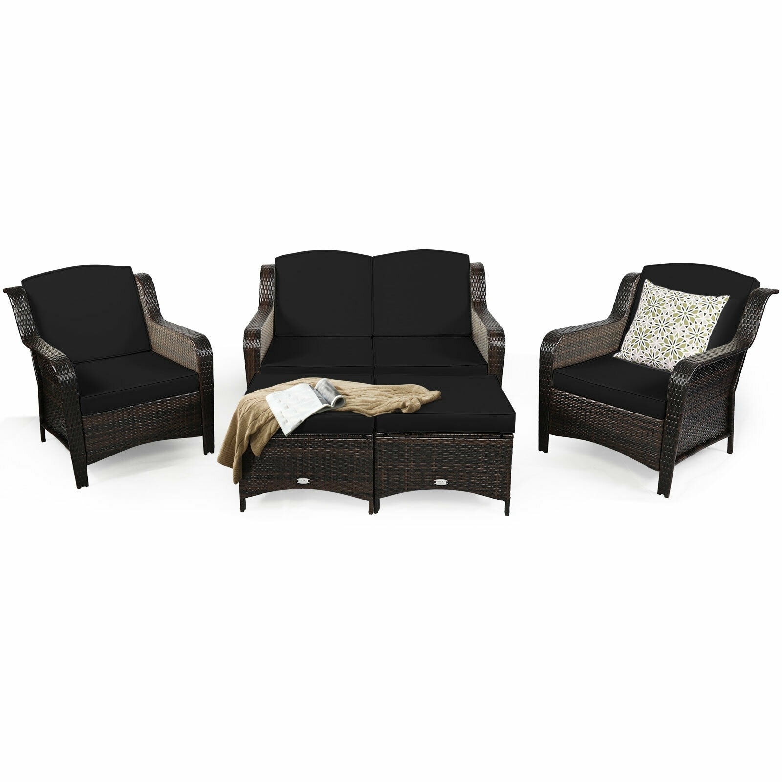 WELLFOR OUS67702ABK+ Patio-Conversation-Sets - View #8