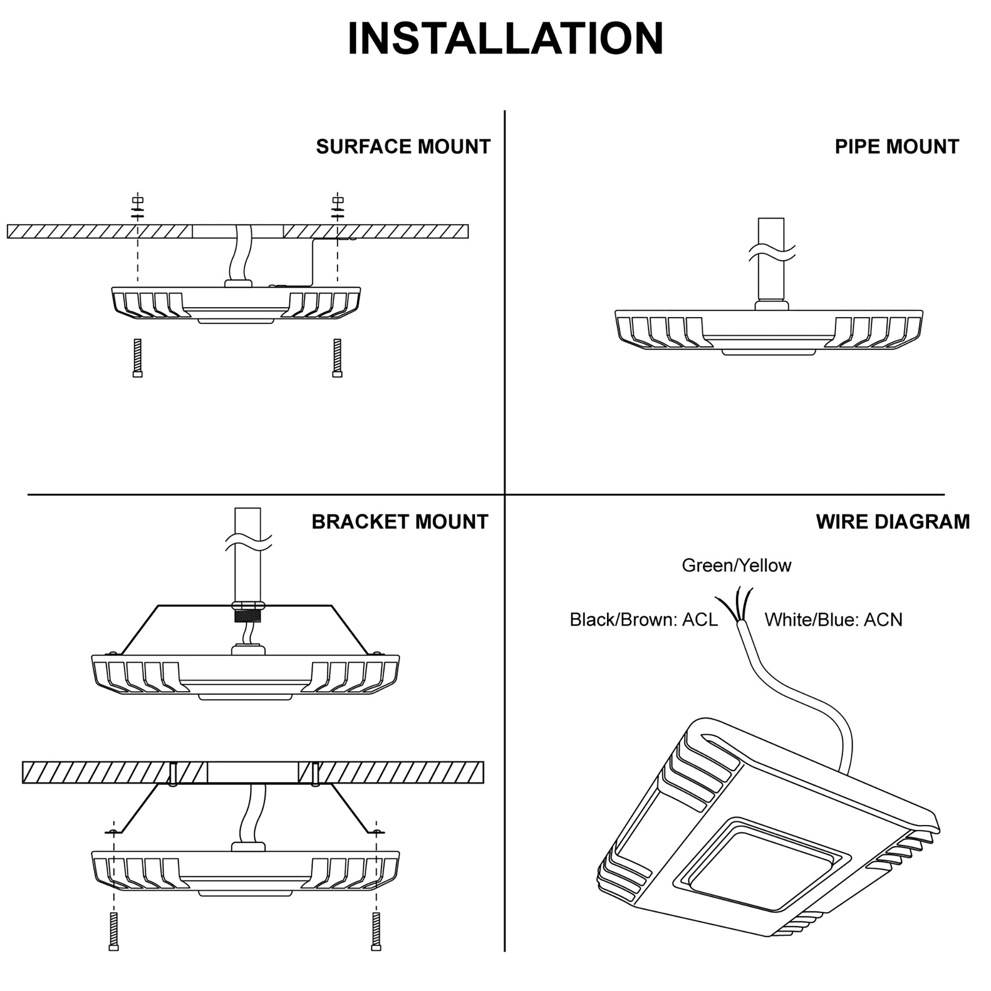 NUWATT 18000-Lumen 150-Watt White Hardwired LED Outdoor Motion ...