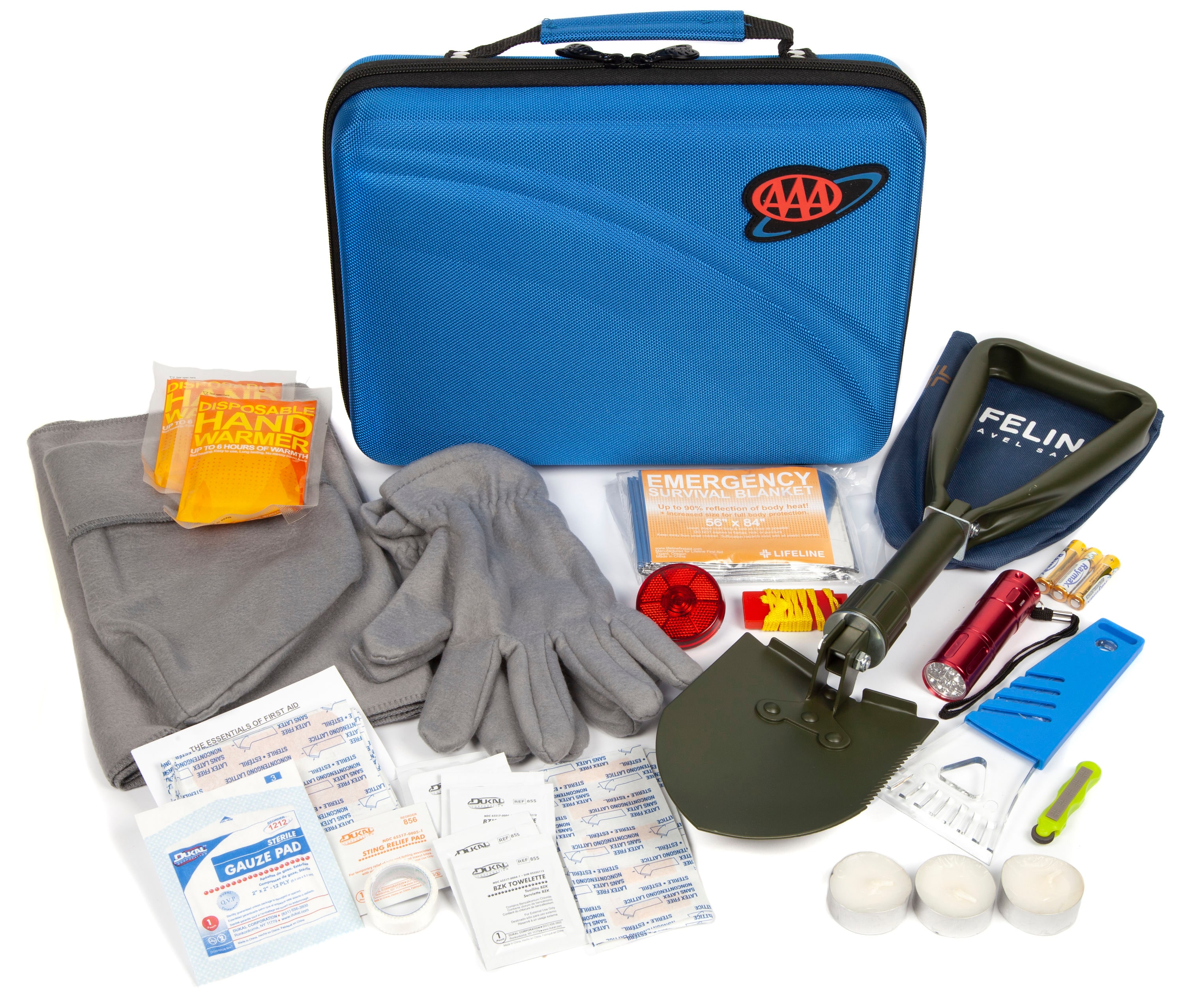 Lifeline First Aid AAA Winter Safety Kit- 66 Piece in the Roadside