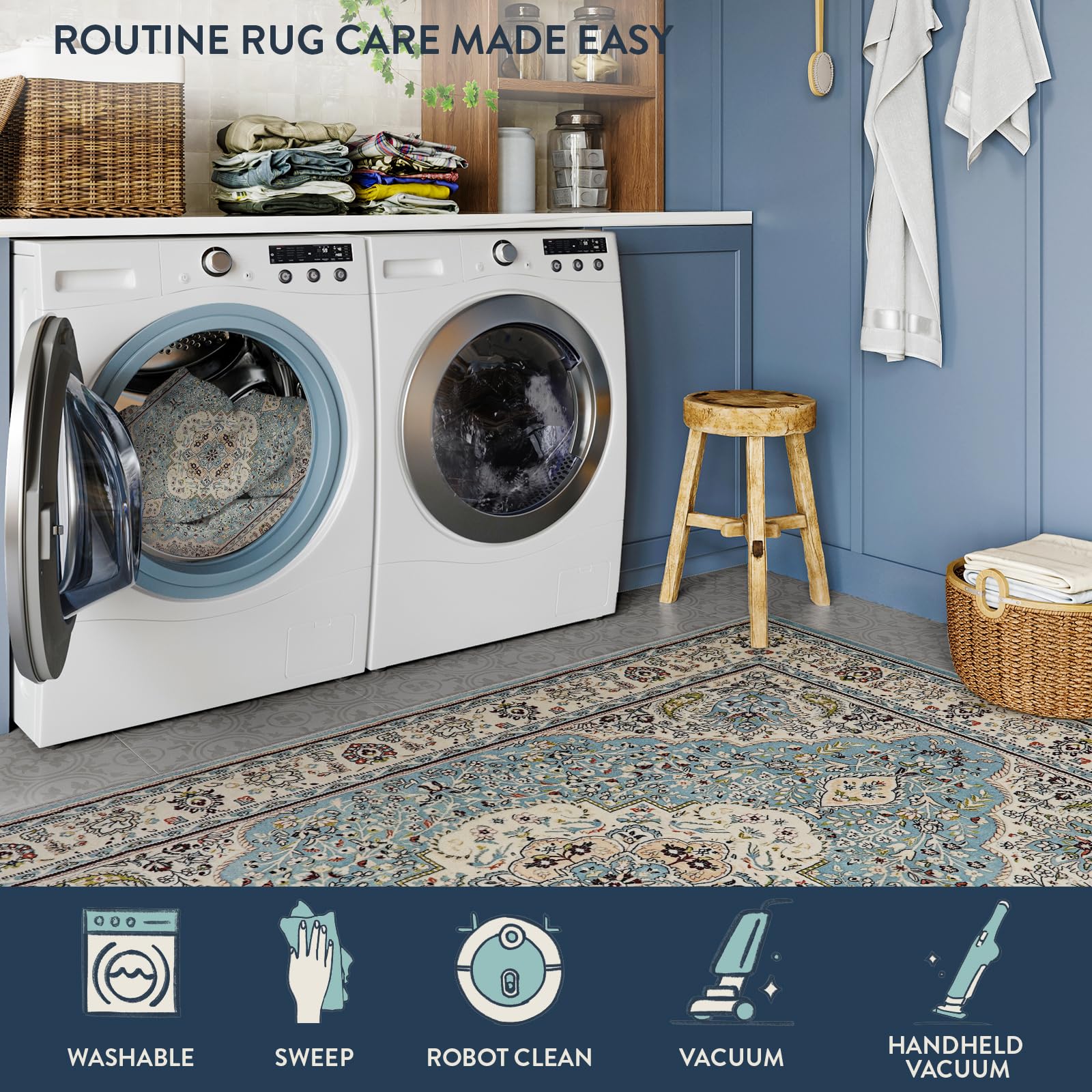 Lahome AR-DYR-011-BL4 rugs - View #9