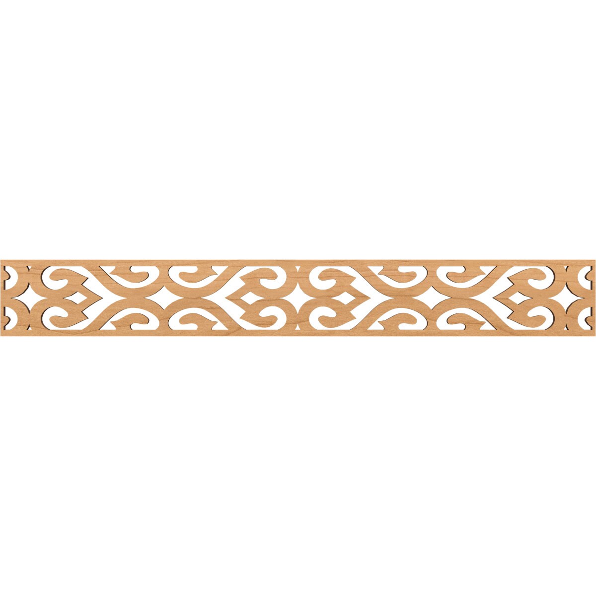 Ekena Millwork MLDB06X46KEEMA Keene Fretwork Flat Trim 6-in x 3.86-ft Maple Brown Unfinished 2156799 Pierced Wall Panel Moulding