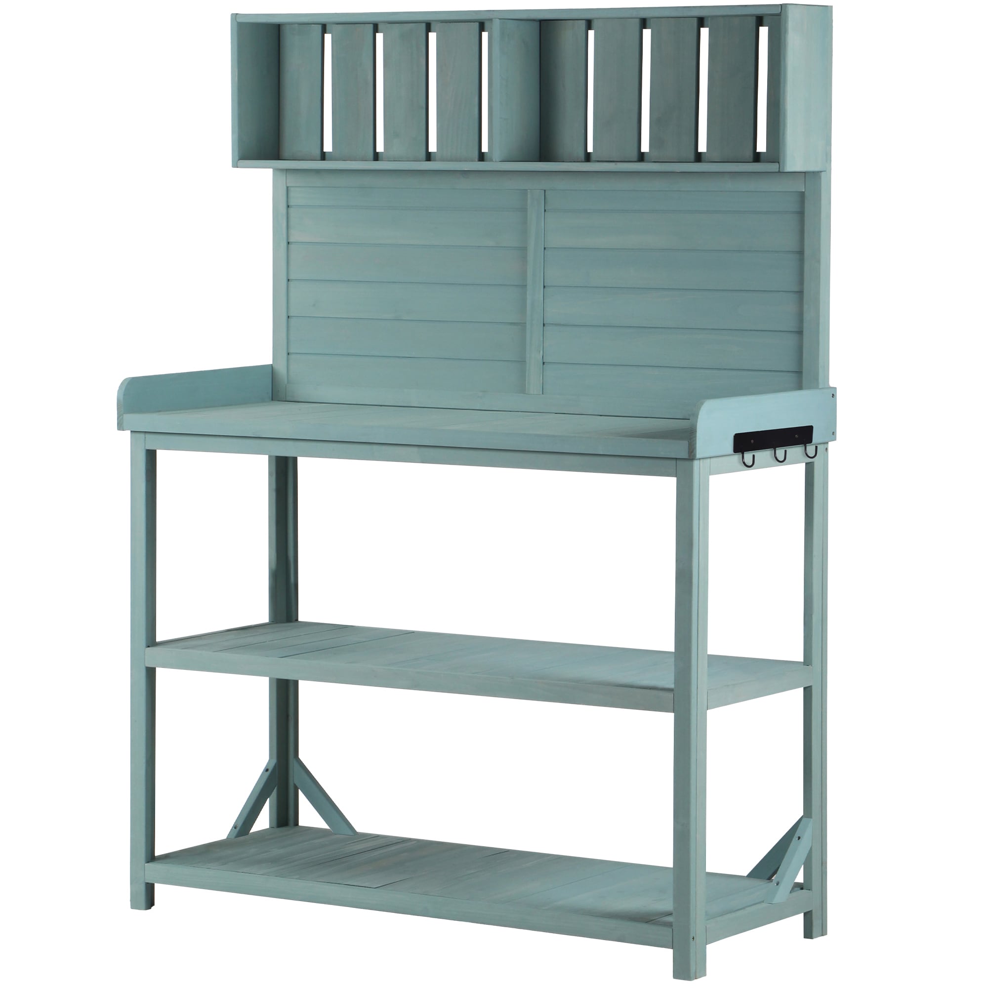 SINOFURN SYA010602WL 46.9-in x 65-in x 19.3-in Green Potting Bench