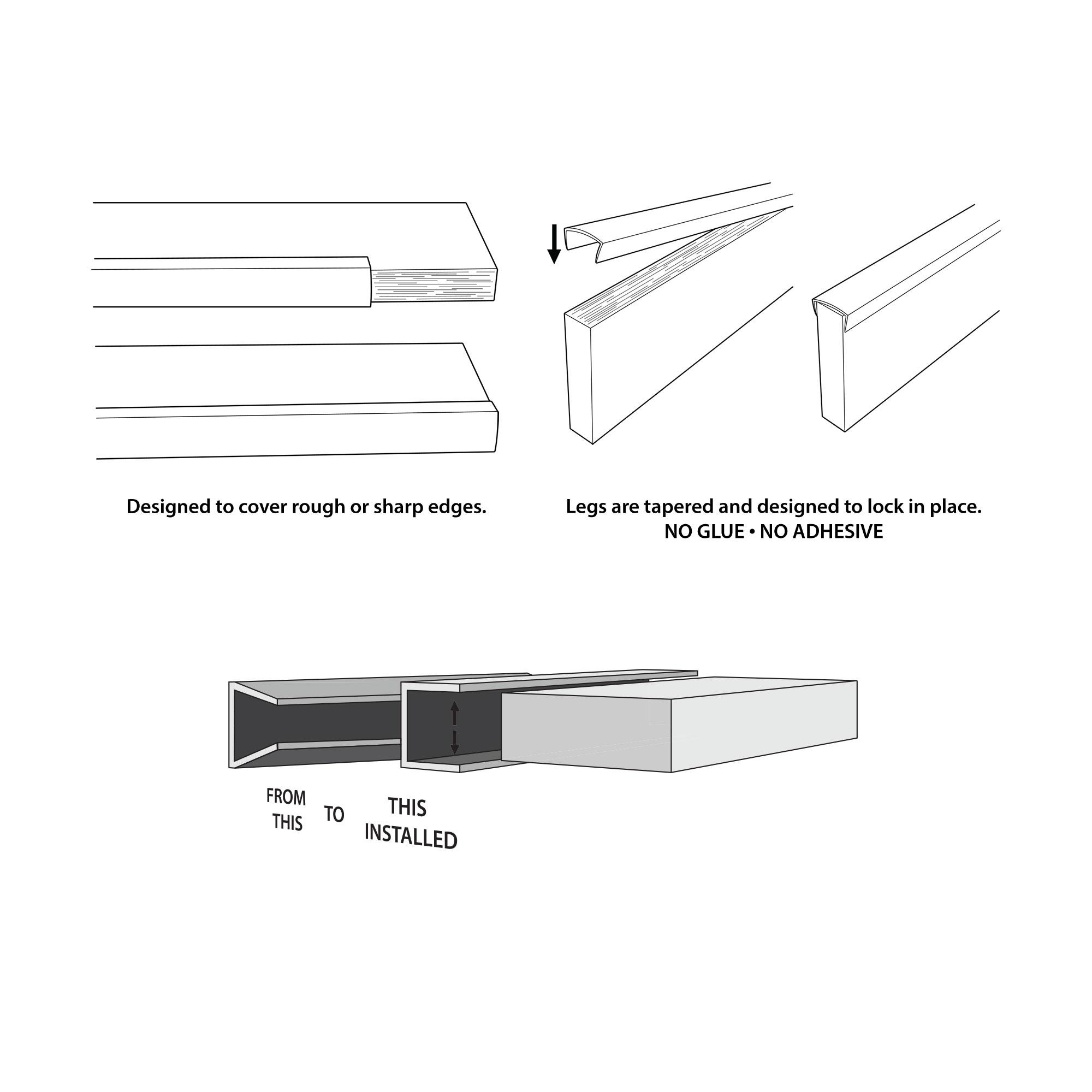 Outwater 4Ft Bar Foot Rail Kit and #8211; Complete Undercounter