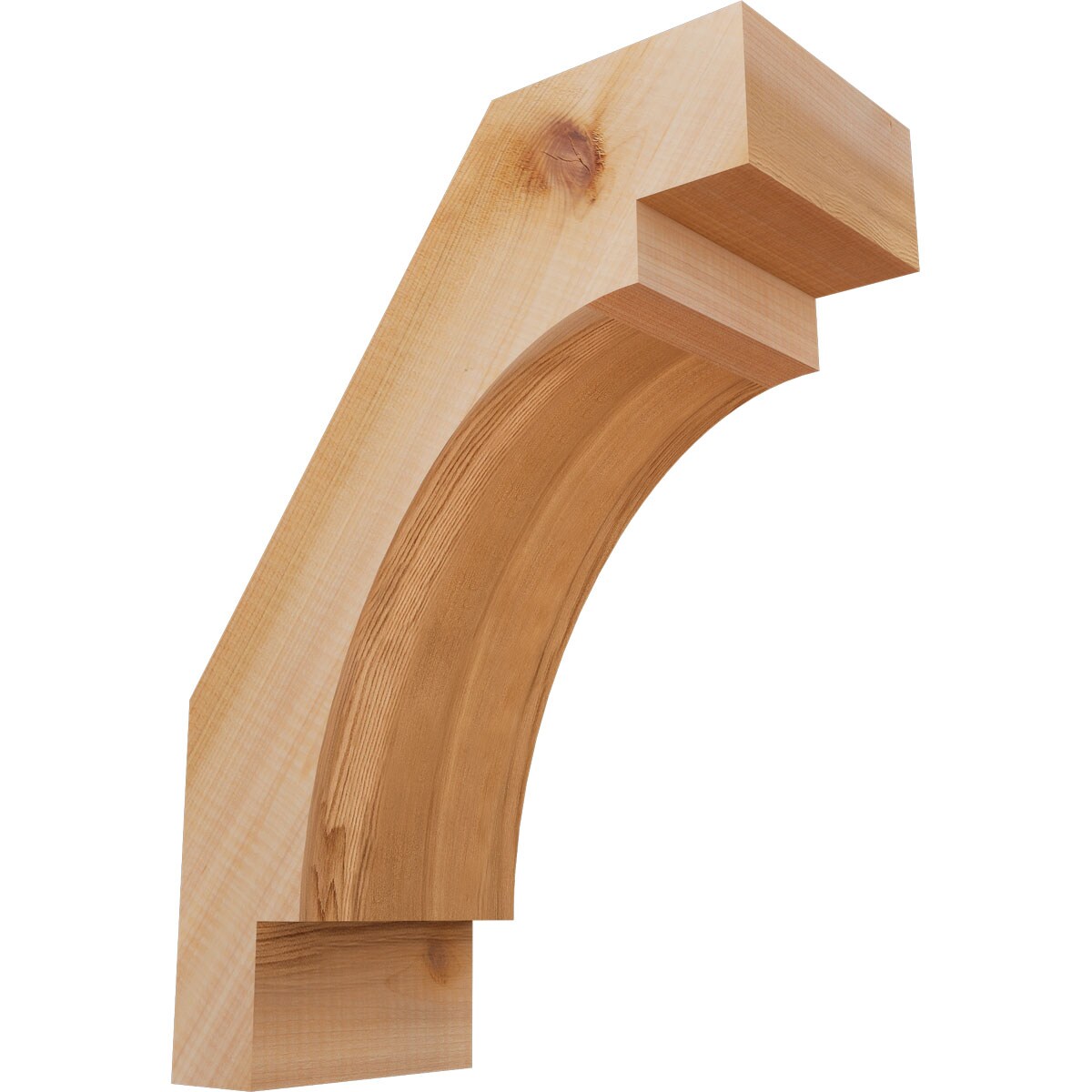 Ekena Millwork BRC06X12X16MRC00SWR 5-1/2-in x 12-in x 16-in Western Red Cedar Unfinished Wood Merced Smooth Knee Brace