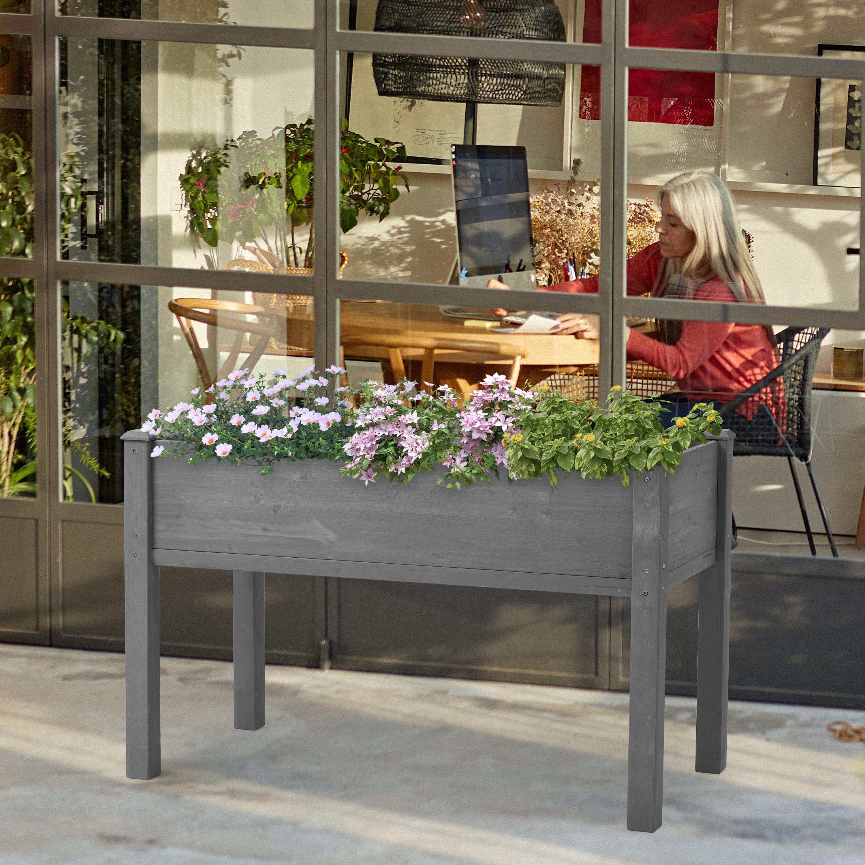 AHIOU HOME ZAAHG-P160712GB Raised-Planter-Boxes - View #5