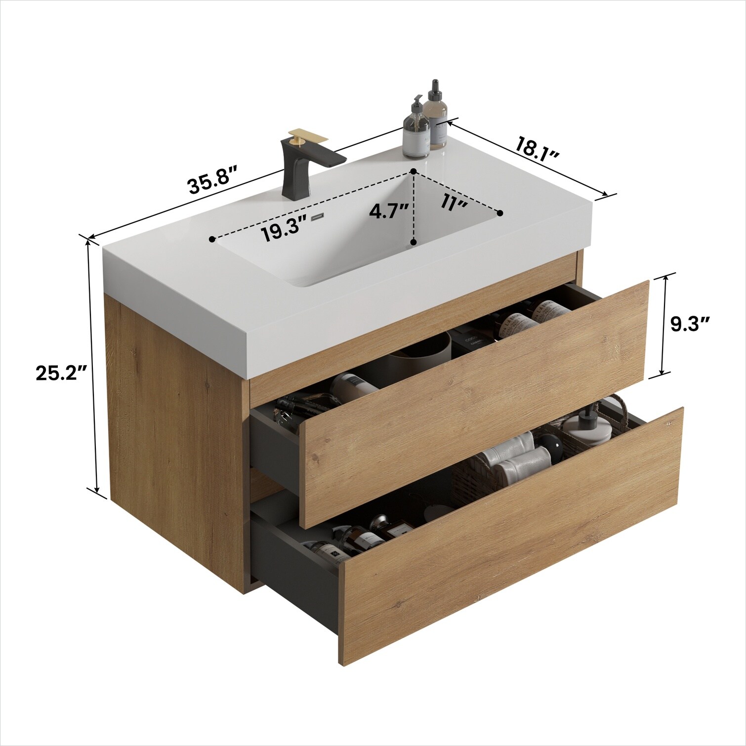 SunJet Y0GIVZ1Q76CJ Bath-Vanity-Combo - View #11