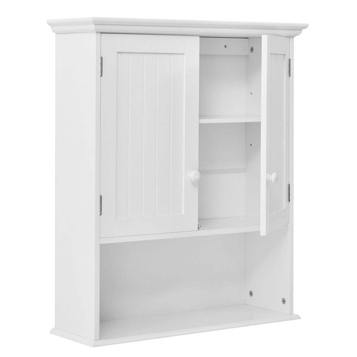 WELLFOR CY bathroom cabinet 23.5-in x 28-in x 8-in White Bathroom
