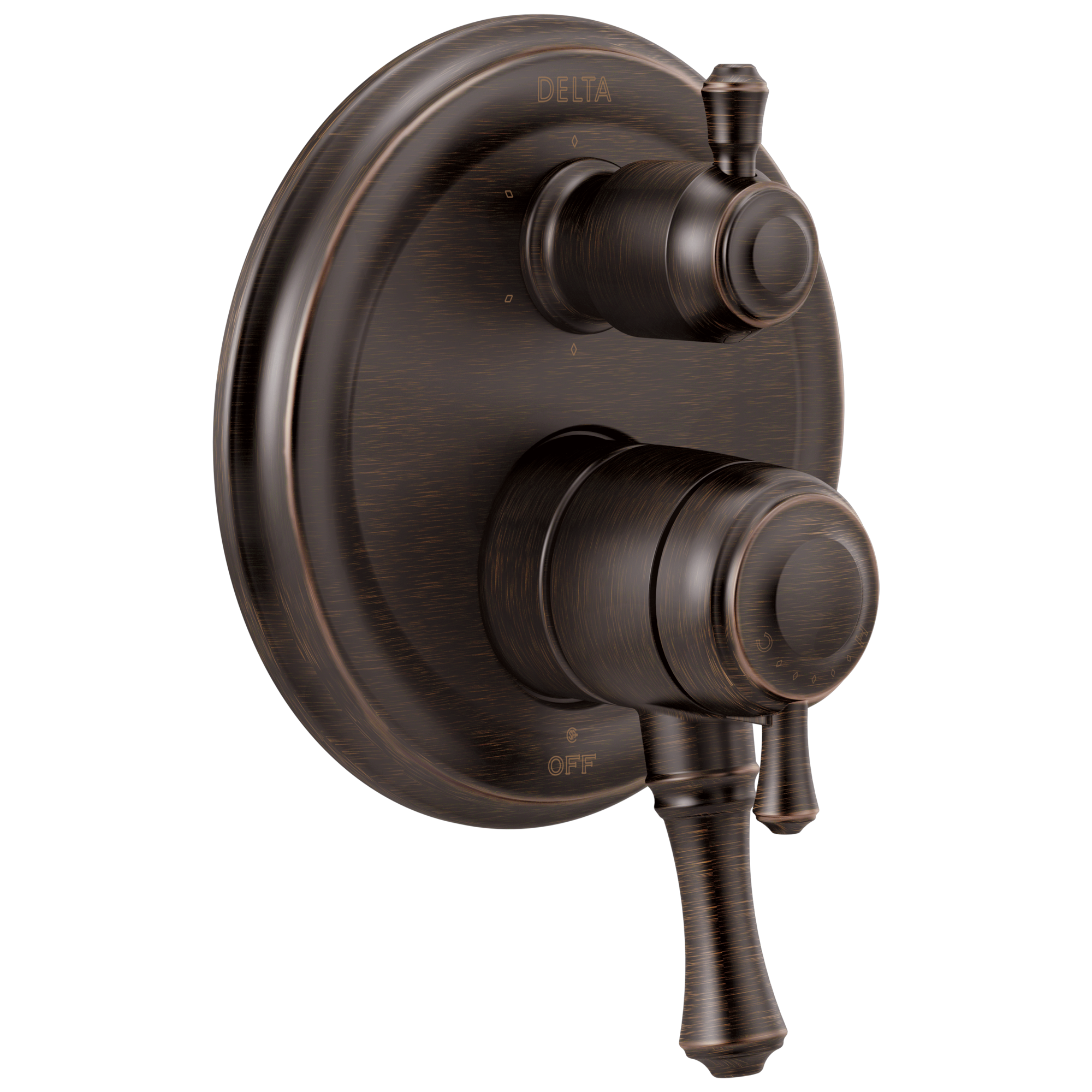 Delta T27997-RB Cassidy Venetian Bronze 3.438-Inches Universal Bathtub/Shower Shower mixer 0.5-Inches -ID