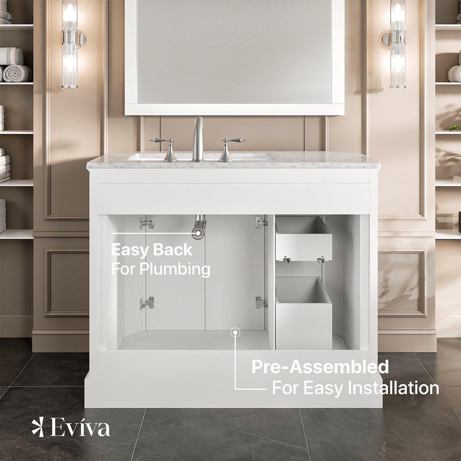 Eviva EVVN188-42WH Bath-Vanity-Combo - View #6