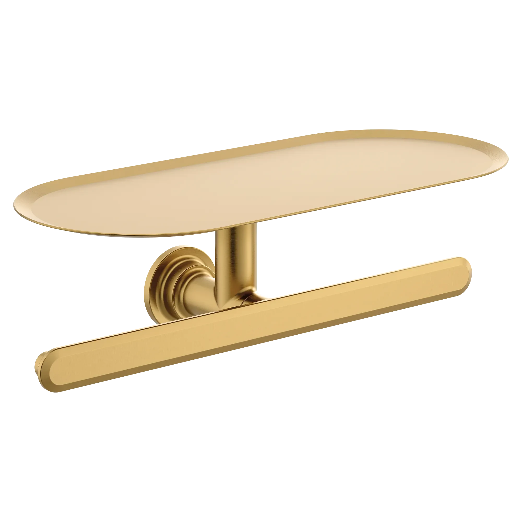 Moen Greenfield Chrome Double Paper Holder in Brushed Gold #YB1788BG