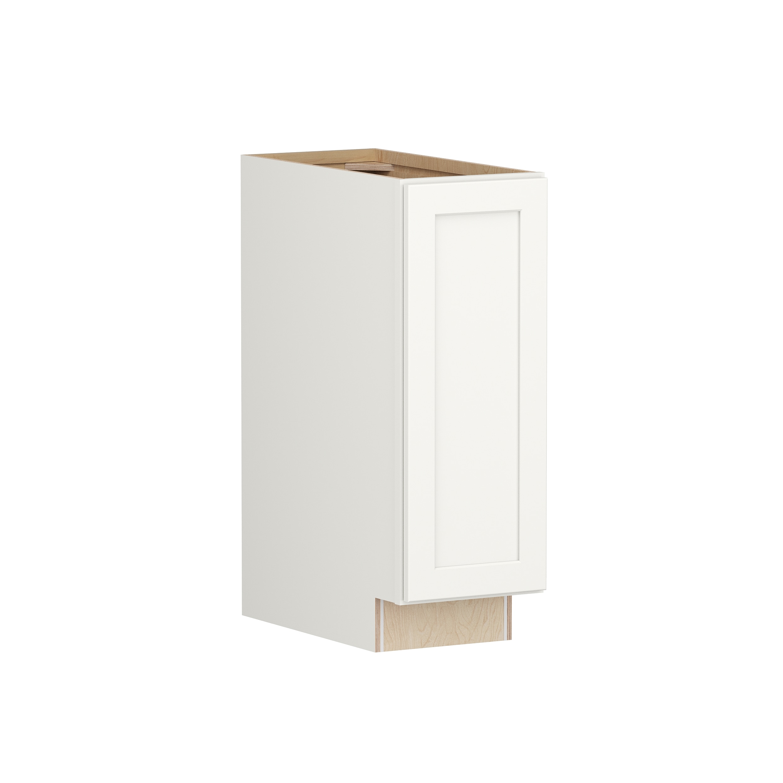 Shenandoah PRO Express Breckenridge 12-in W x 34.5-in H x 24-in D Linen Partial Overlay Base Fully Assembled Plywood Cabinet (Recessed Panel Shaker Door Style)