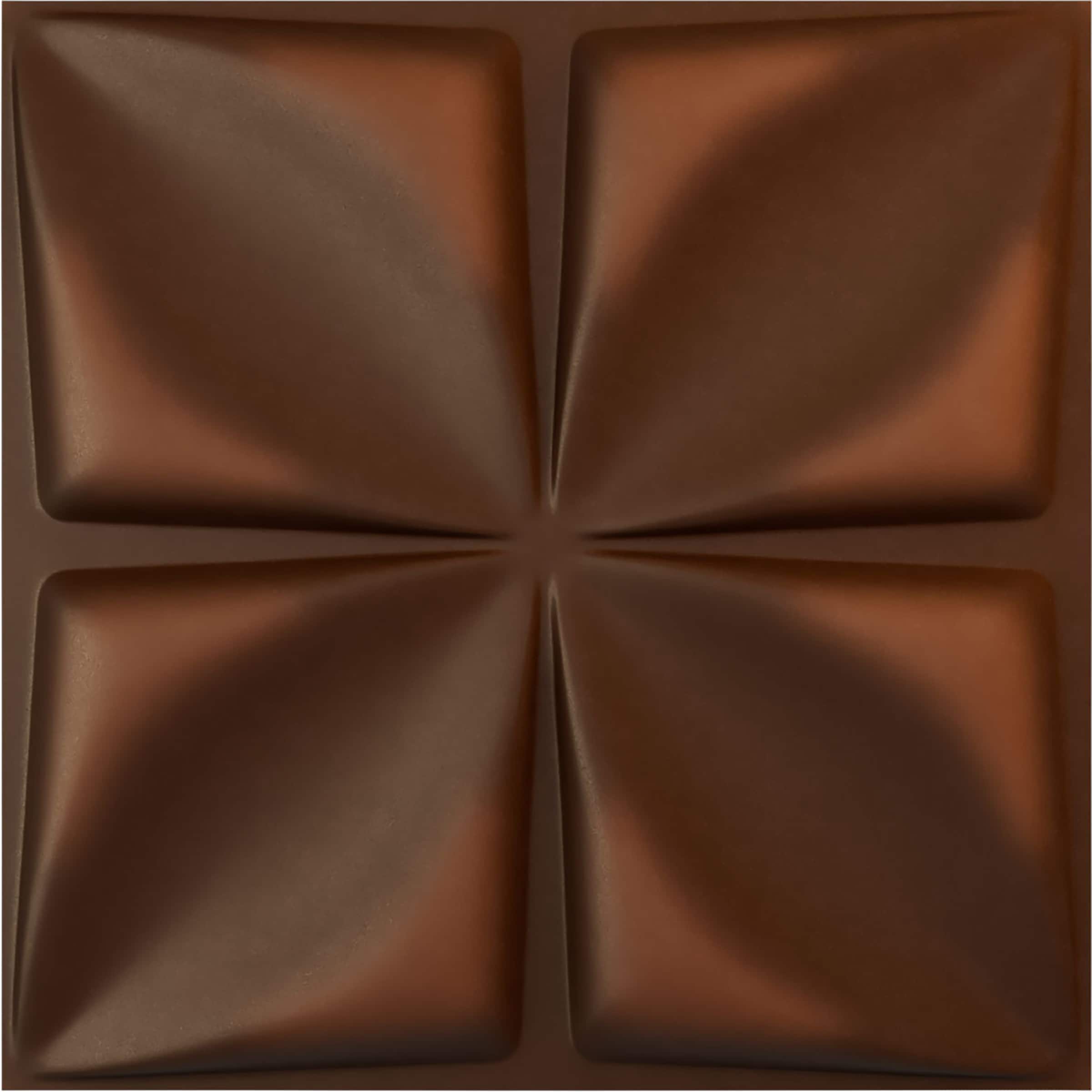 Ekena Millwork WP20X20RLDRU 19-5/8-in x 19-5/8-in Embossed Paintable/Stainable Red PVC Wall Panel (