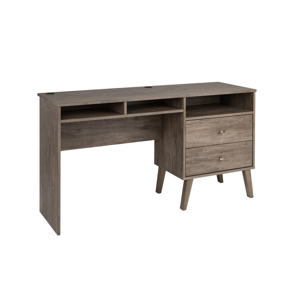 Prepac DEHR-1413-1 55-in Gray Modern/Contemporary Computer Desk