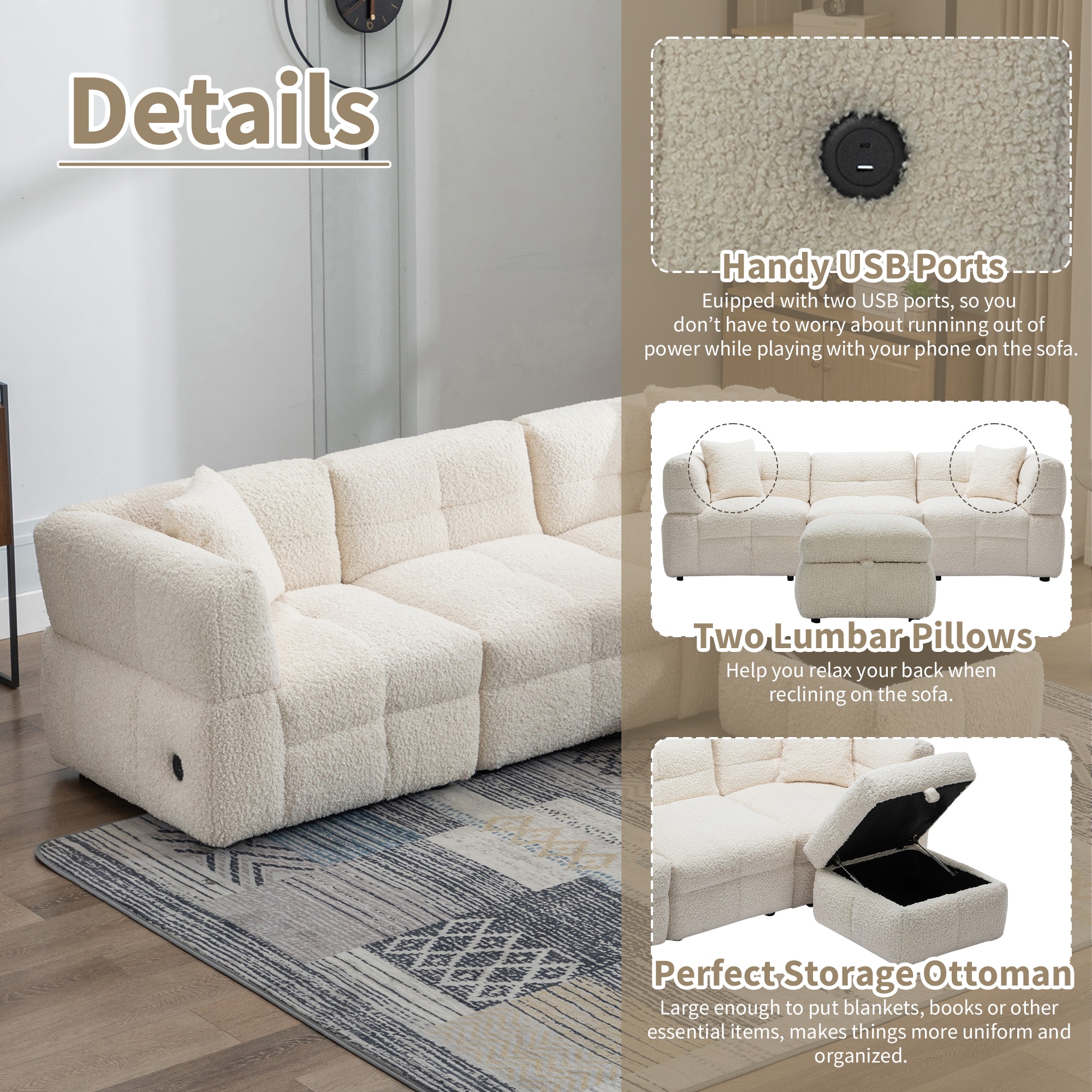 ModernLuxe L-SG001400AAA Sofas-Loveseats - View #6