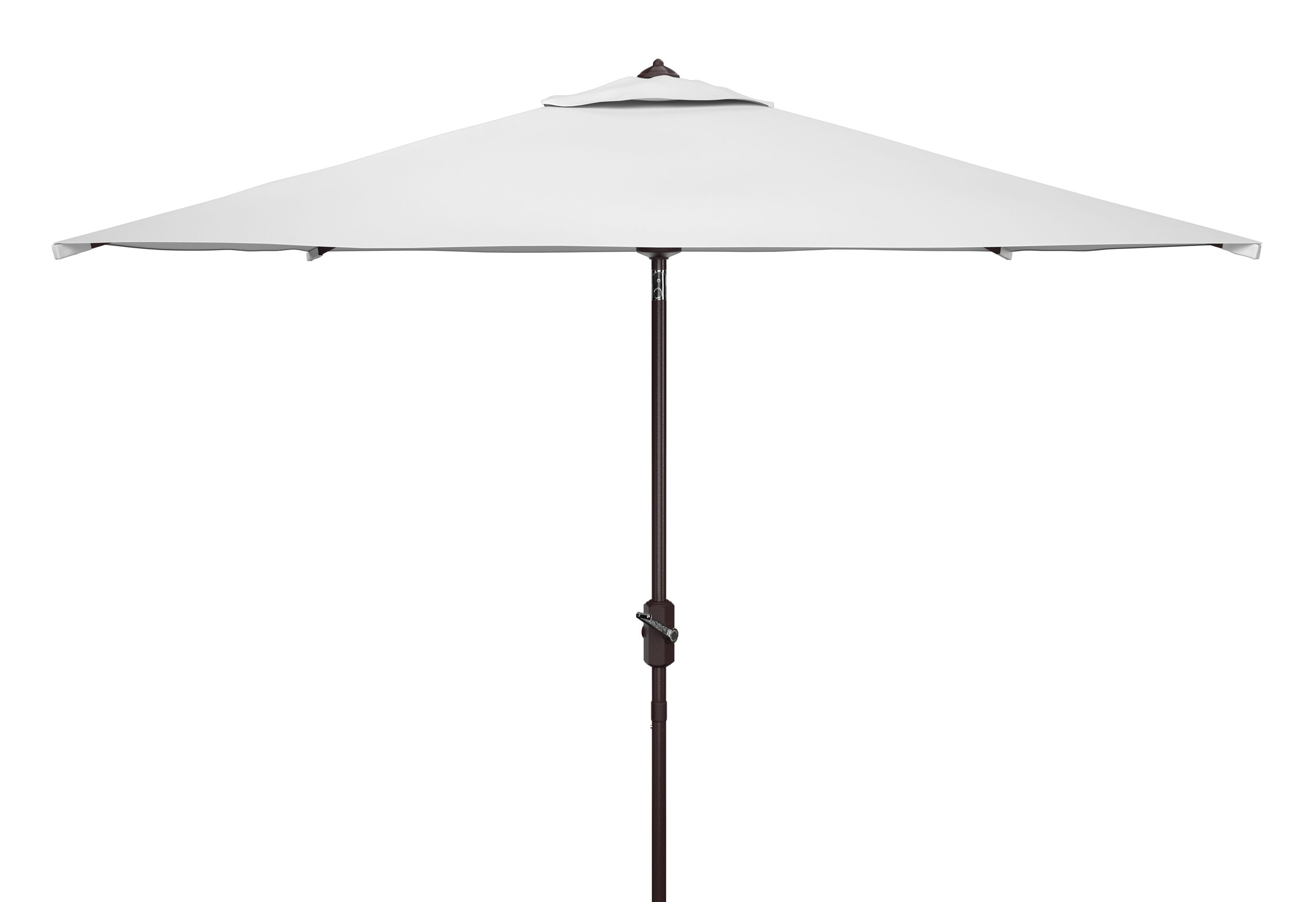 Safavieh PAT8301F 9.84-Feet Aluminum White Auto-tilt Market Patio Umbrella