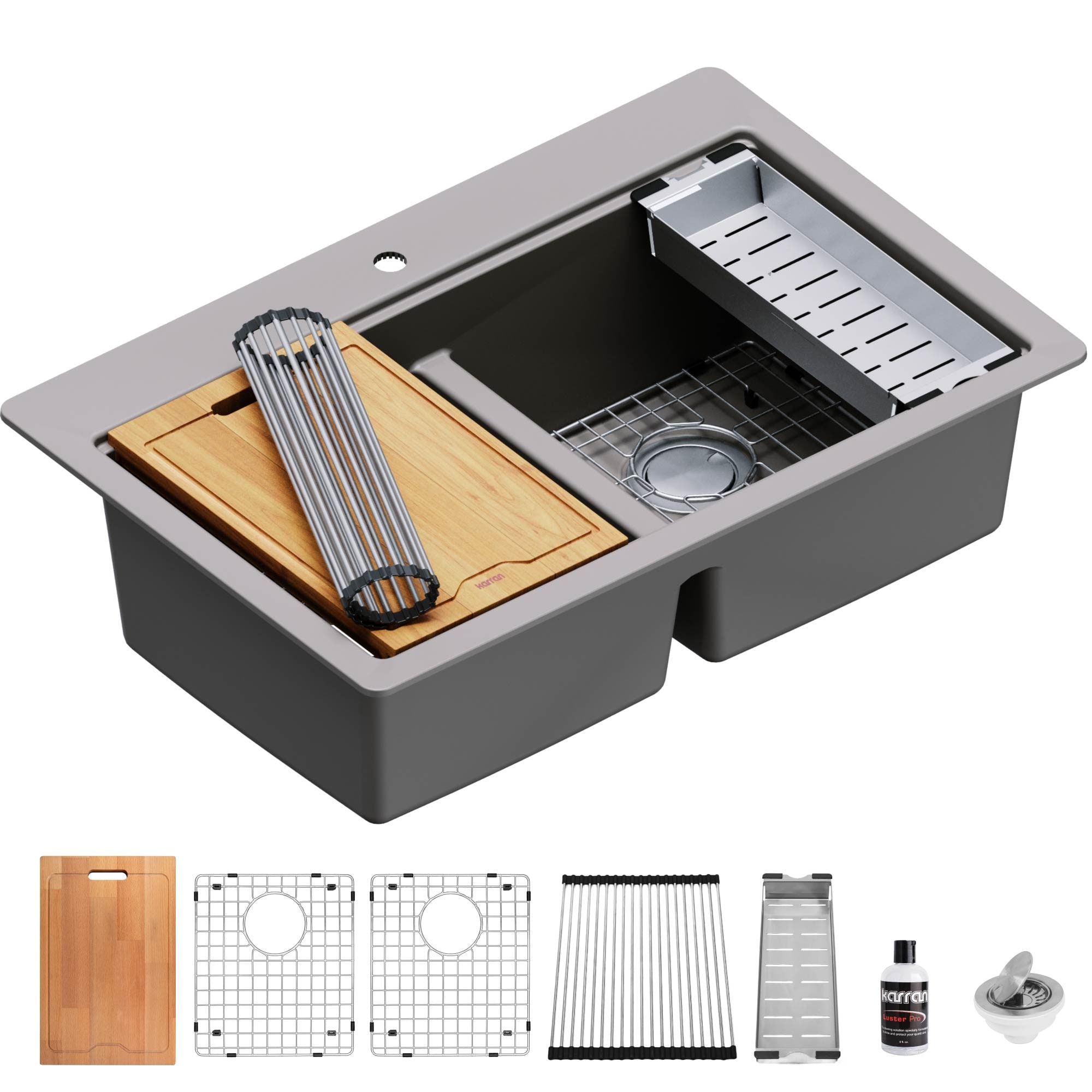 Karran QTWS-880-CN Kitchen-Sinks - View #2