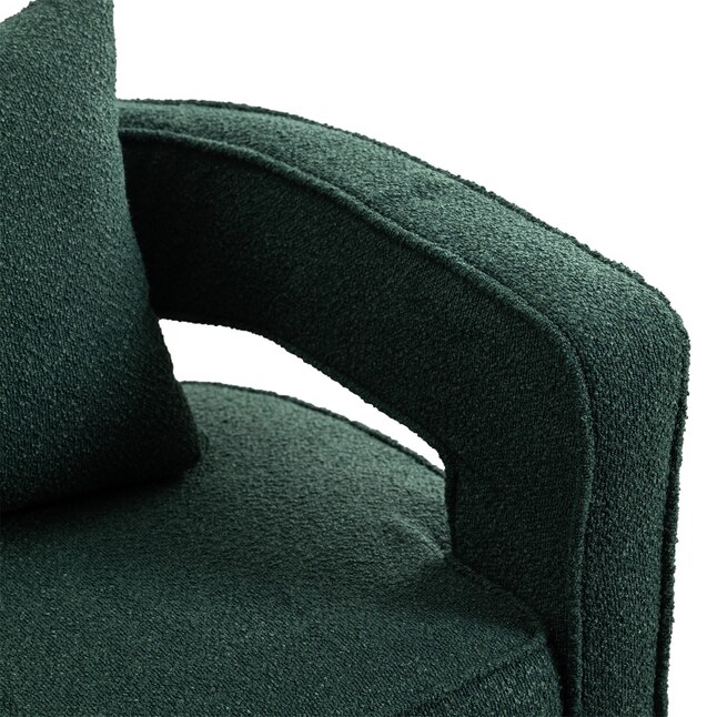 BESTCOSTY Modern Green Swivel Accent Chair in the Chairs department at