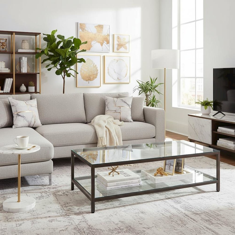 FurniFact BO3325541WHT Coffee-Tables - View #3
