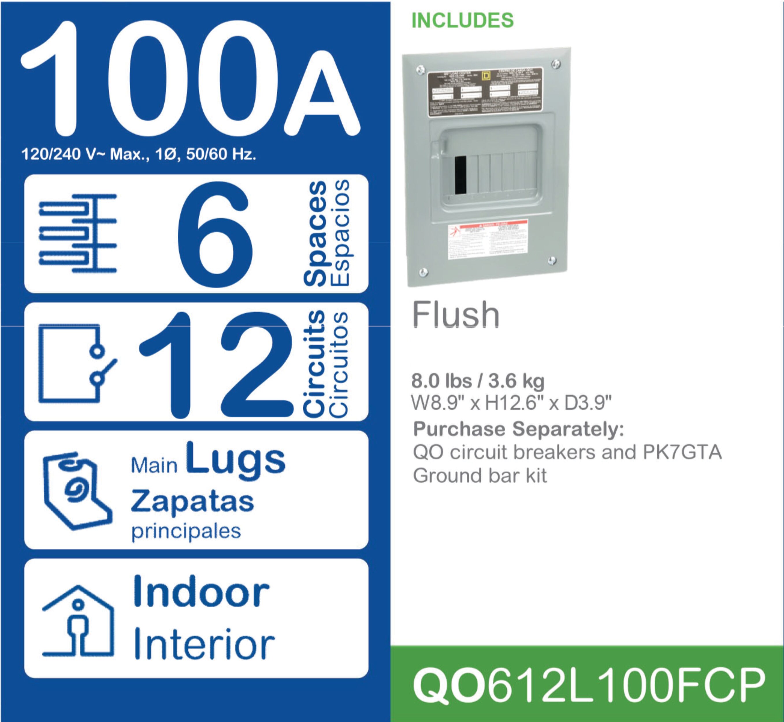 Square D QO612L100FCP Load-Centers - View #5