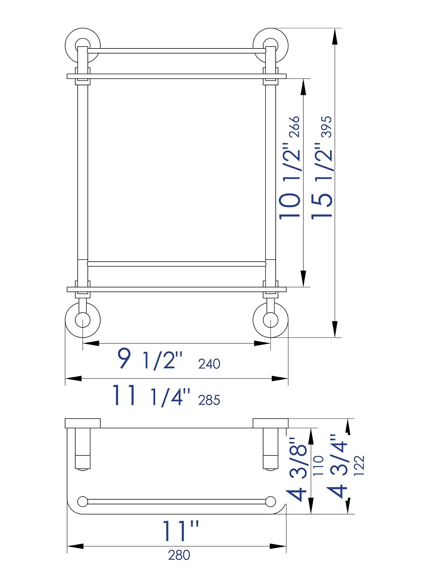 ALFI AB9549 Bathroom-Shelves - View #9