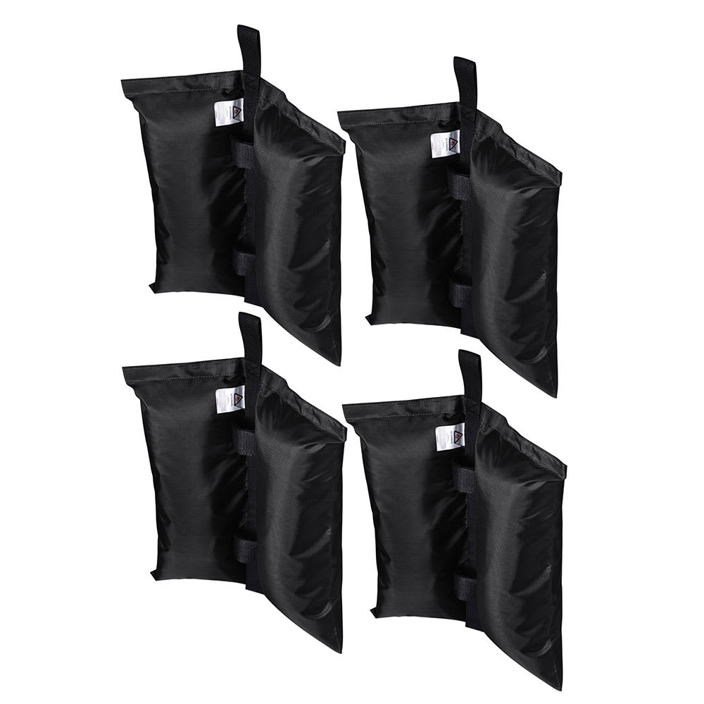 Yescom 07SBG003-DX4-06-LO 4Pcs Weight Sand Bag Oxford for Outdoor Easy Pop Up Canopy Instant Tent Gazebo Shelter Black