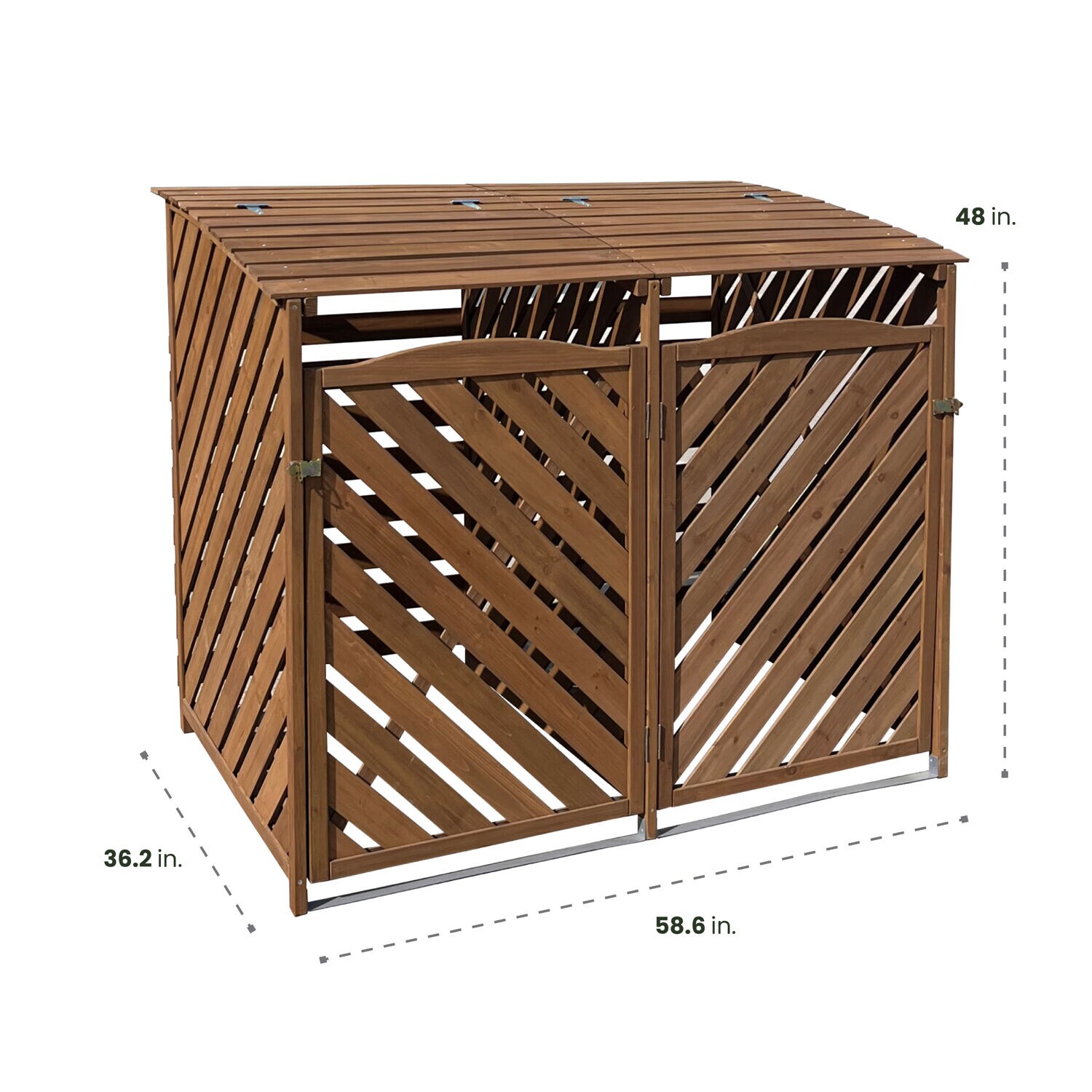 Hanover HANWS0104-BRN Wood-Storage-Buildings - View #2