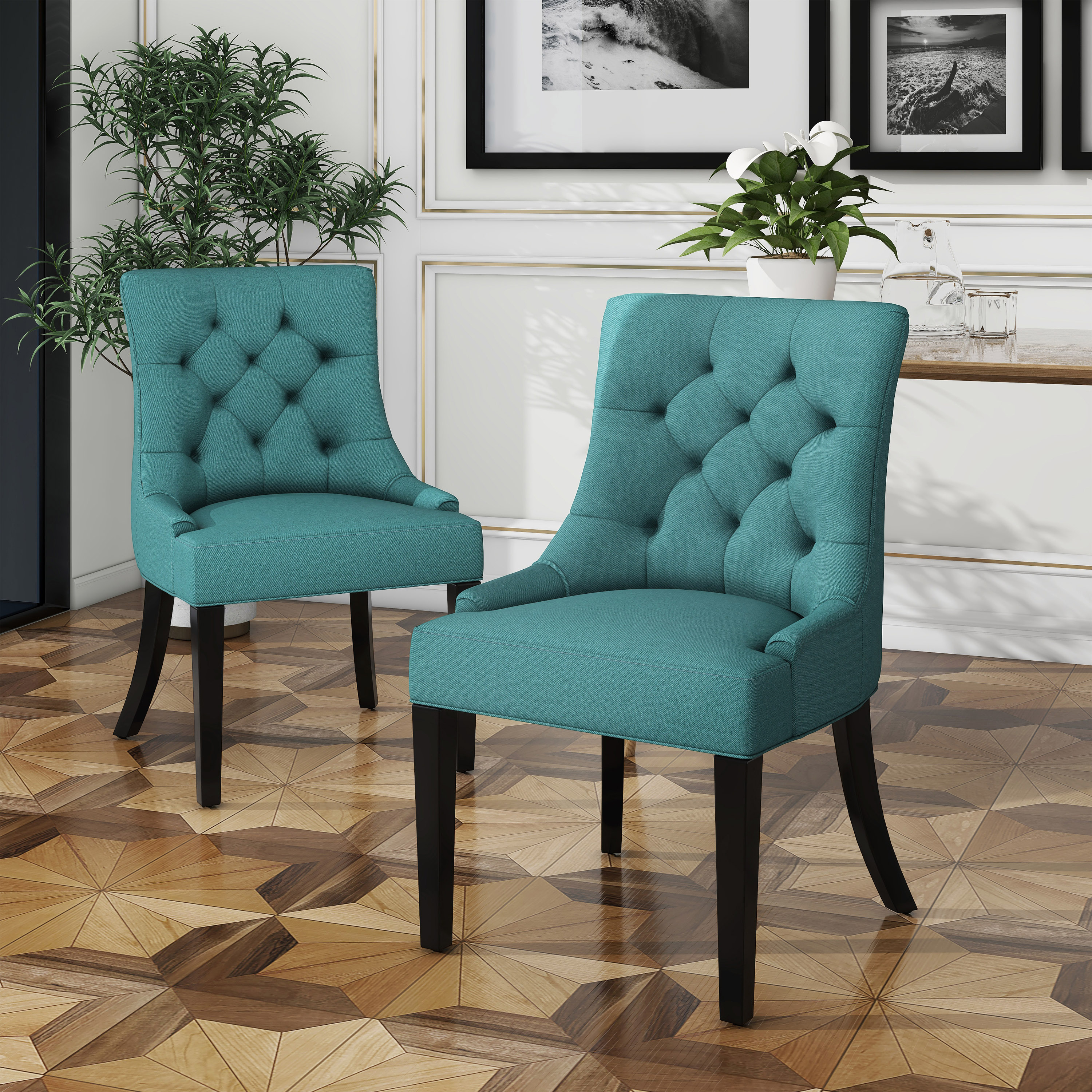 Blisstyle - Cheney Dining Chair Kd Set of 2 Modern Farmhouse Dining Chairs