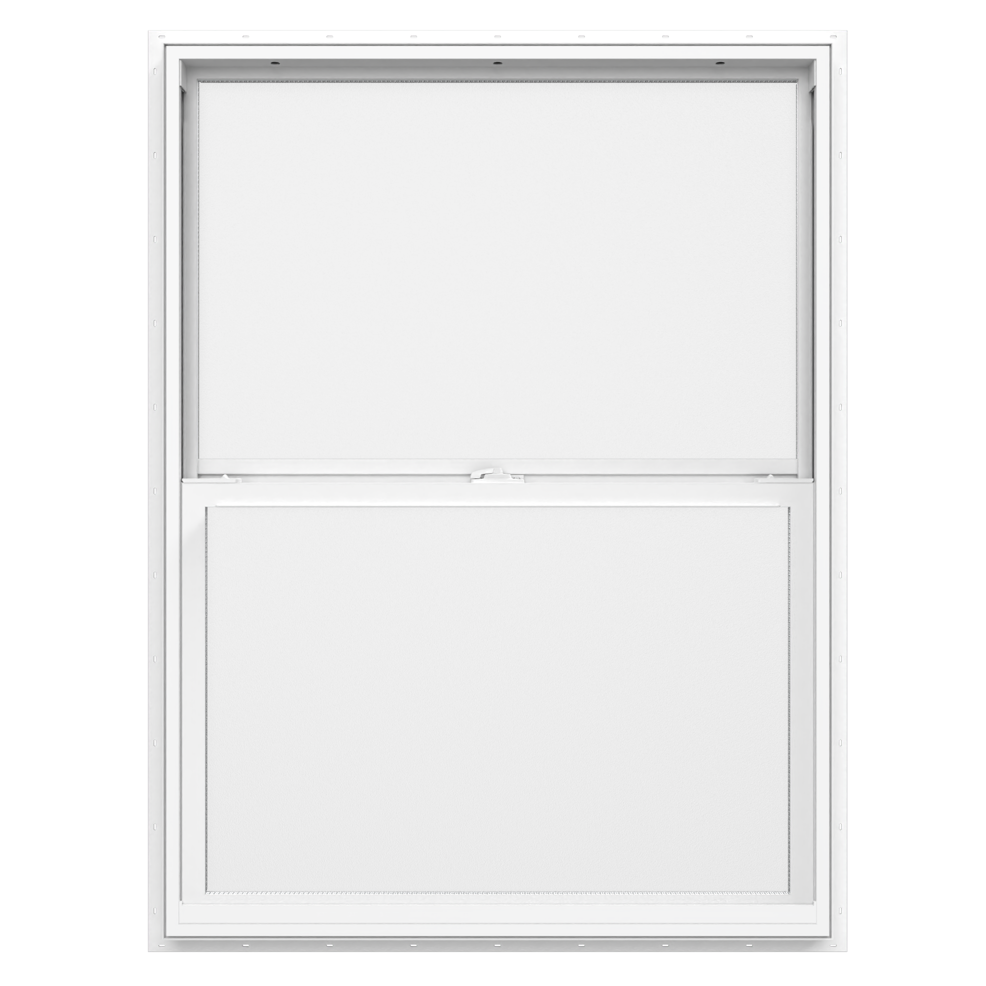 150 Series New Construction 23.5-in x 35.5-in x 2.6875-in Jamb White Vinyl Dual-pane Single Hung Window Half Screen Included | - Pella 1000010079