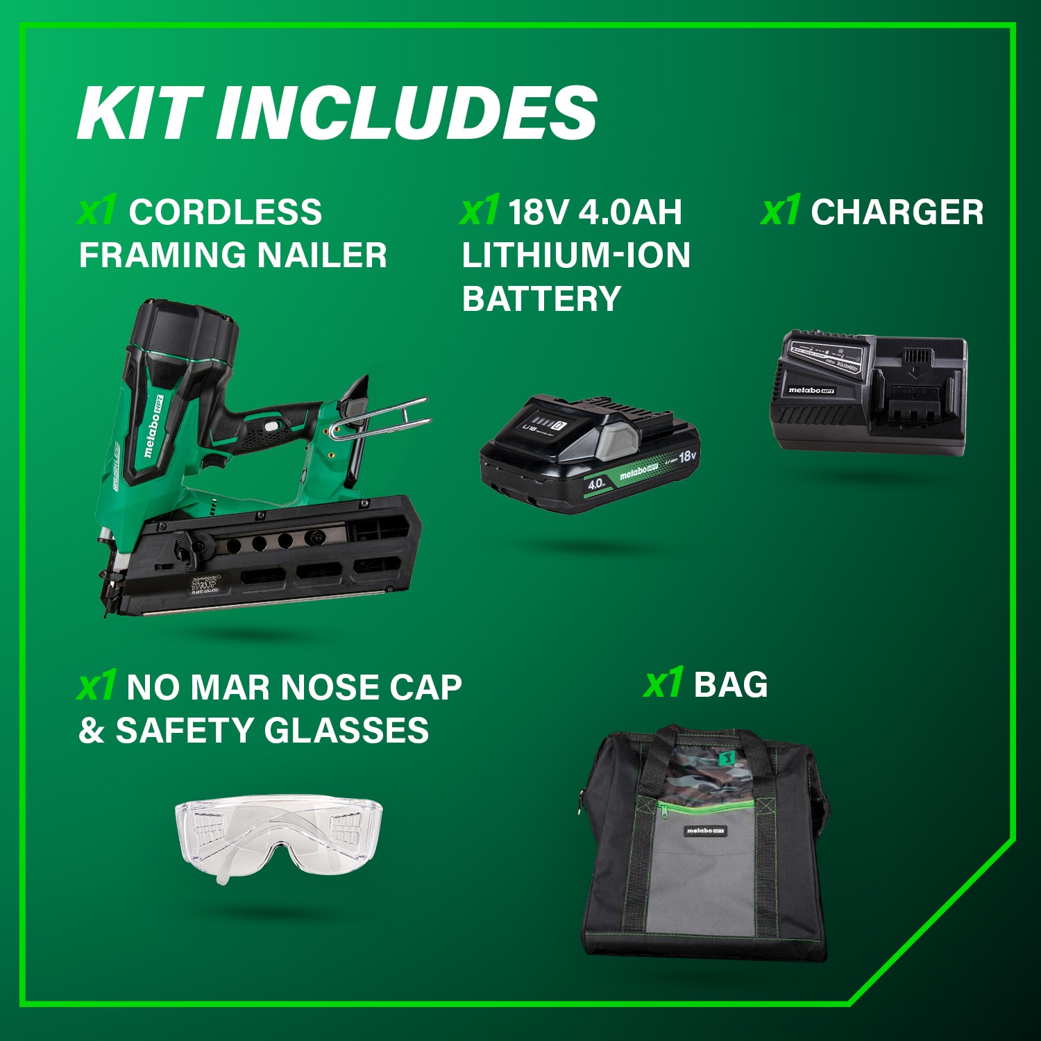 Metabo HPT NR1890DRSTM Cordless-Nailer - View #6