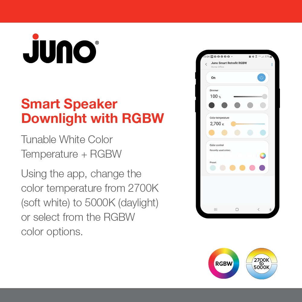 Juno J6SLCRGBWMWM6 Led-Retrofit-Downlight - View #3