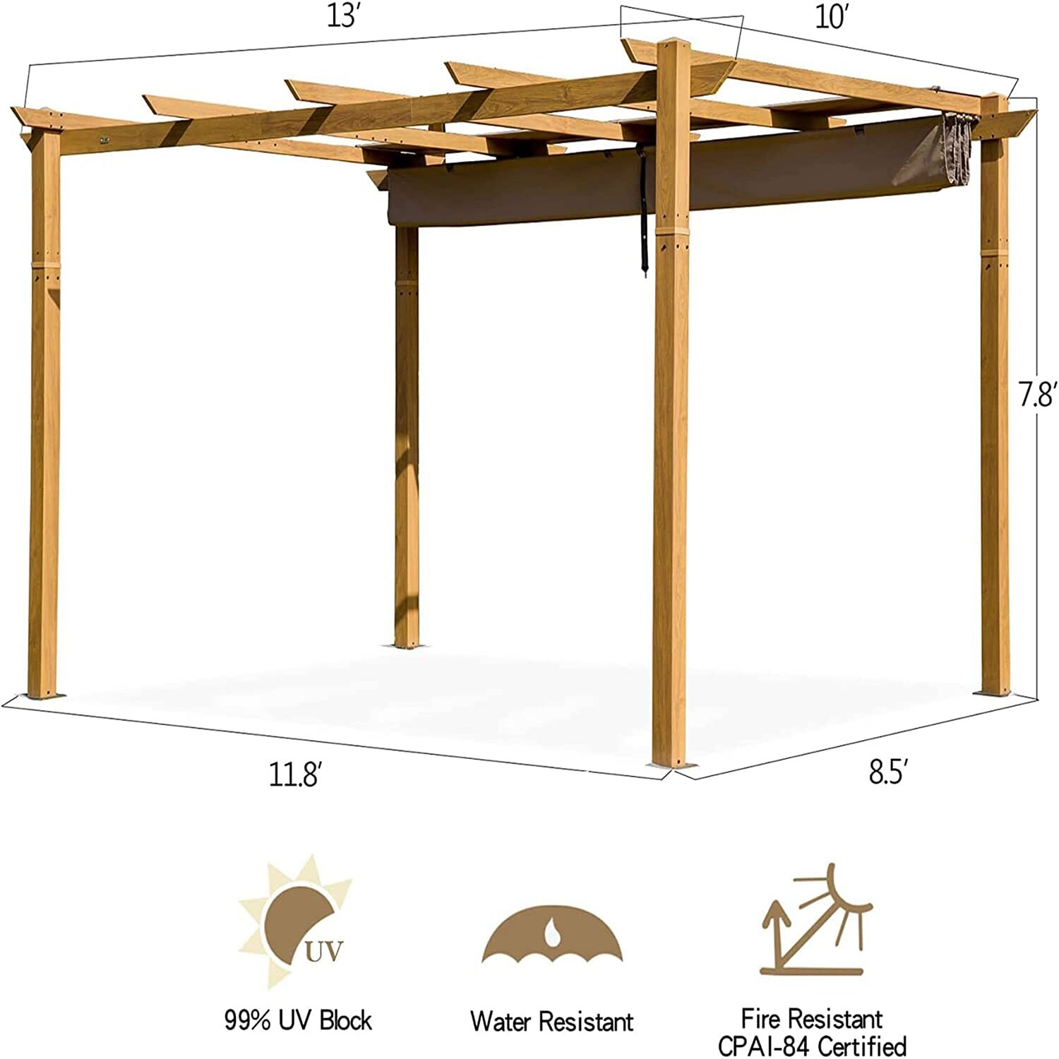 Mondawe MD-DM10169 Wood-Resin-Gazebos - View #6