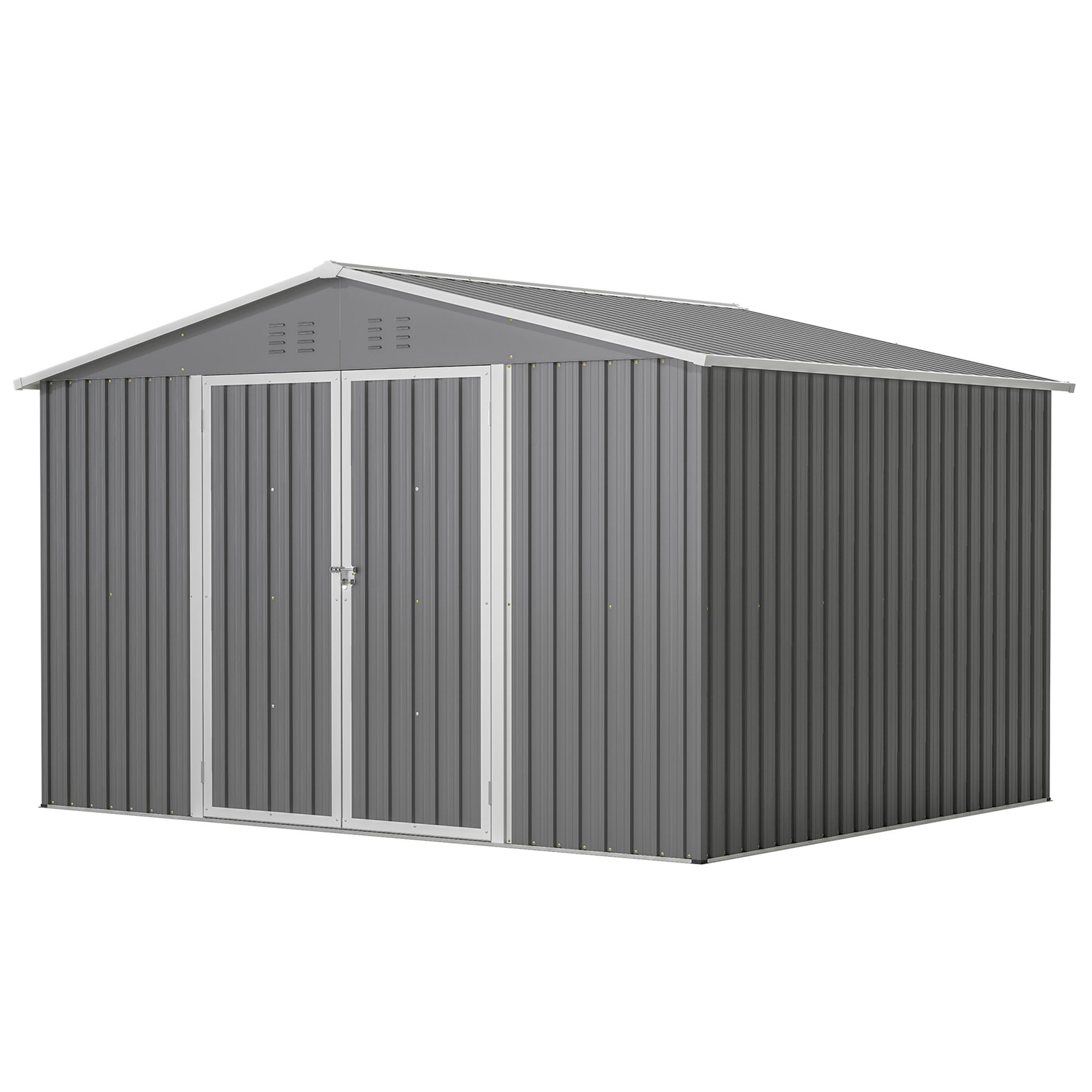 ToolCat BZ-3-169-SN 10.1-ft x 8.1-ft Galvanized steel Storage Shed