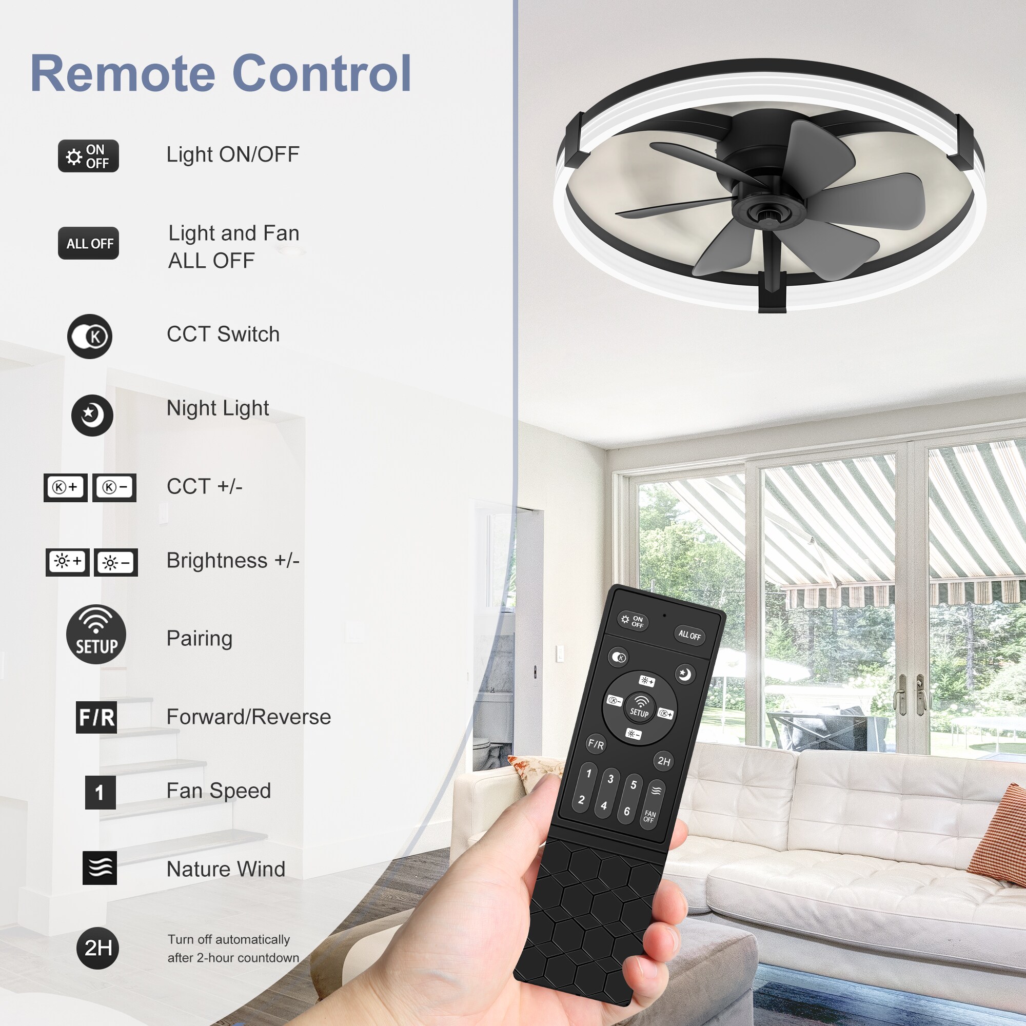 Airsurfer AS-33083-BK Ceiling-Fans - View #6
