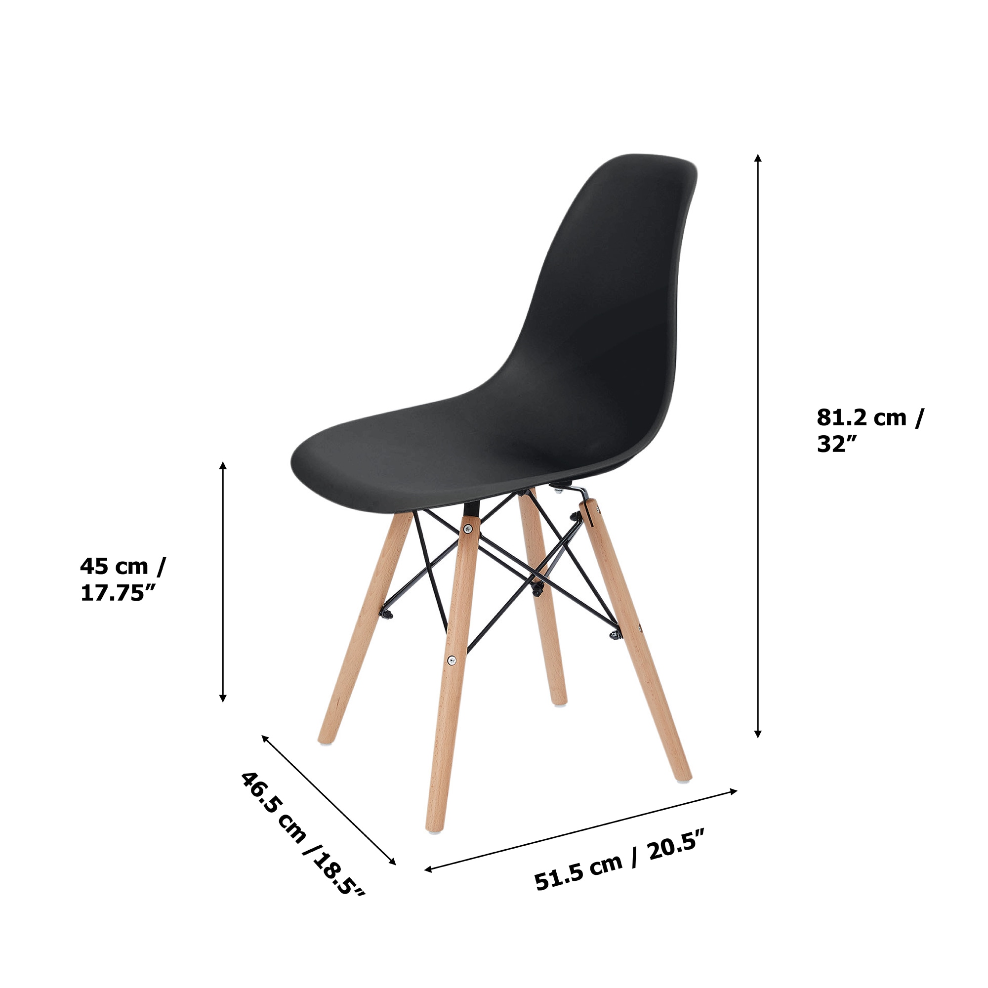Teamson Home VNF-00111B Dining-Chairs - View #4