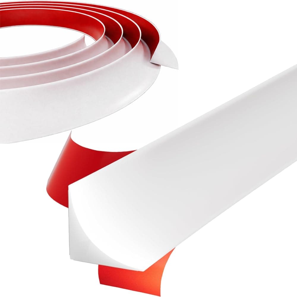 AKSCYZM  Flexible Quarter Round Molding Trim Peel and Stick Self Adhesive Silicone Waterproof Sealing Strip for Baseboard Wall Bathtub Floor