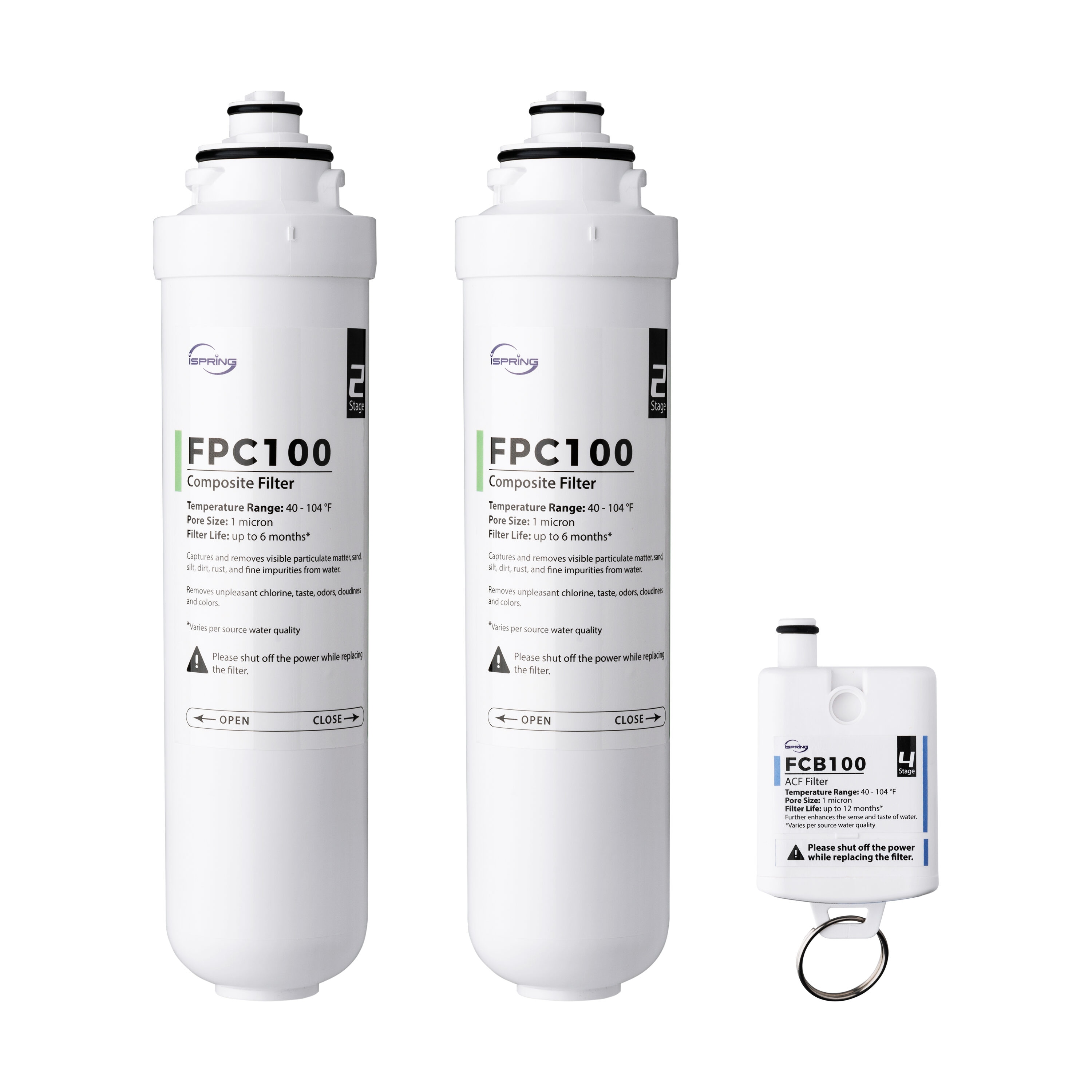 iSpring F3RCD100 F3RCD100 Set Water dispenser Replacement Filter 3 -Pack