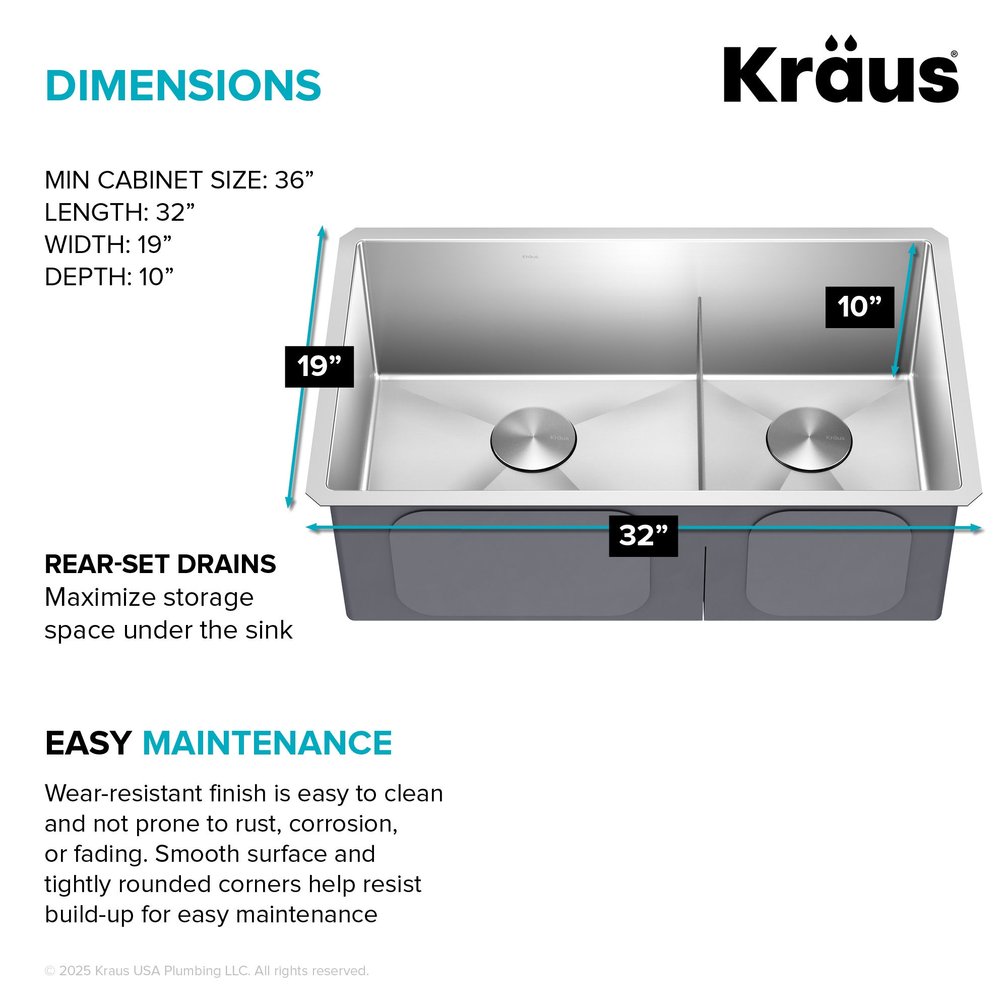 Kraus KHU103-32 Kitchen-Sinks - View #6