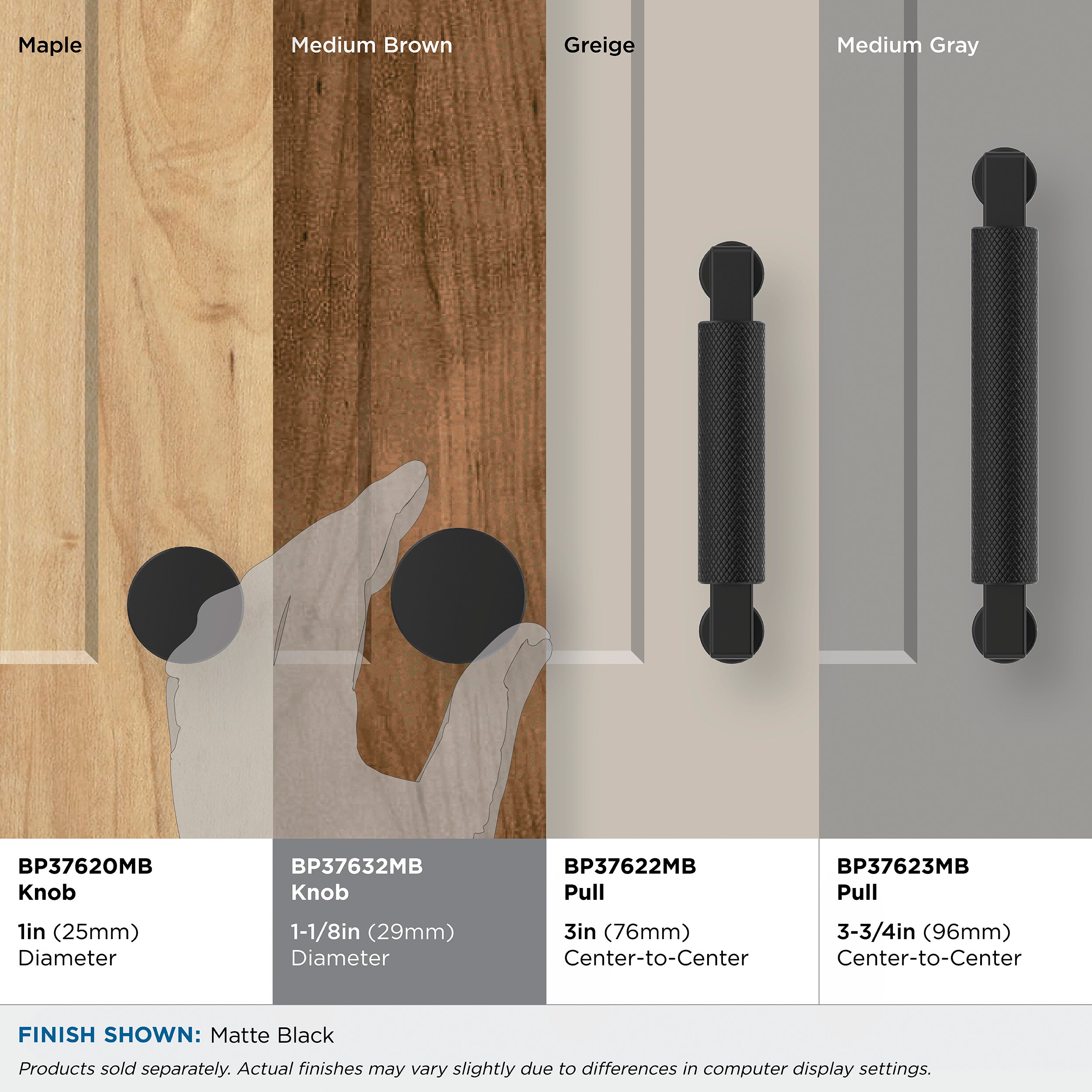 Amerock BP37632MB Cabinet-Knobs - View #7