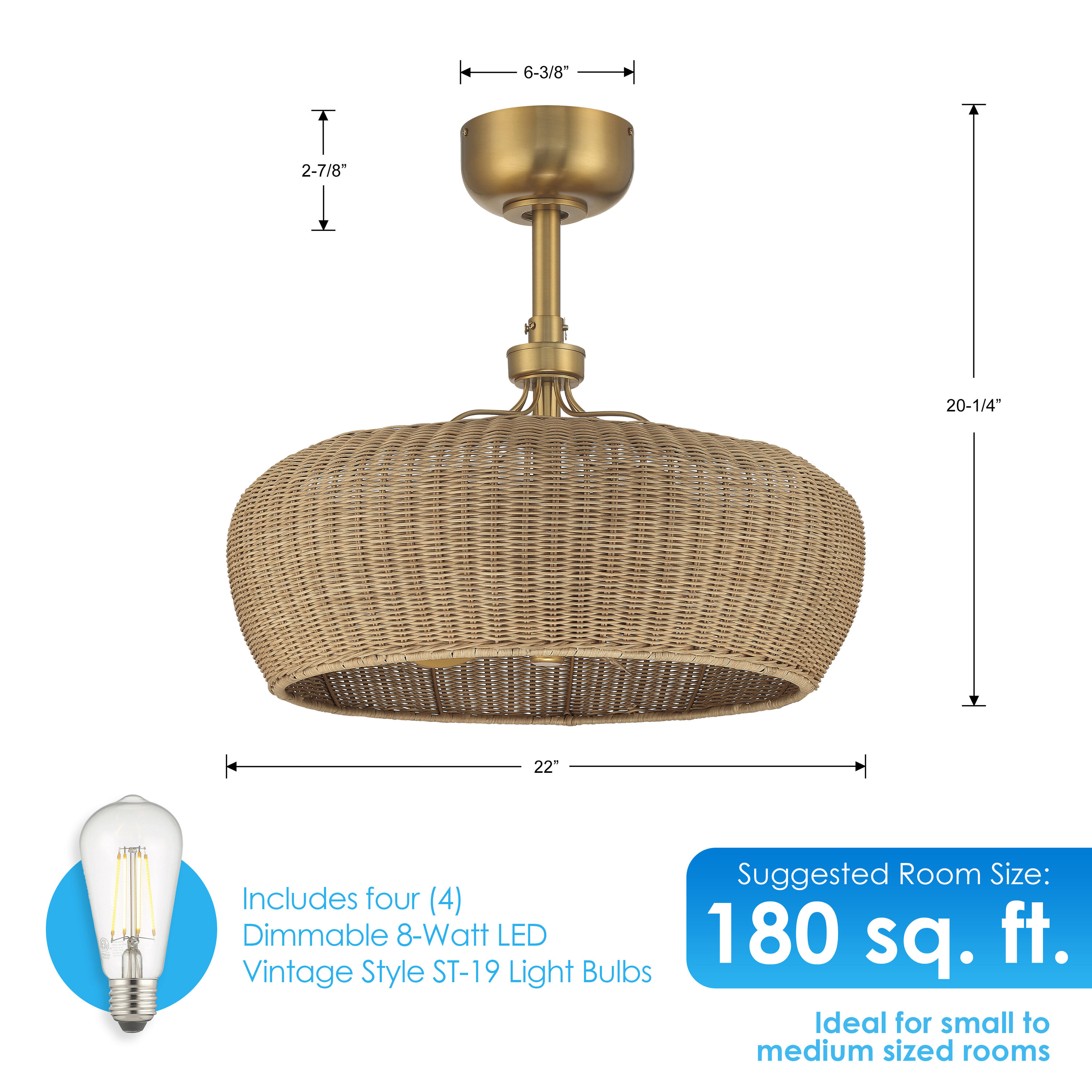 Arranmore Lighting & Fans AR-2017AGB Ceiling-Fans - View #2
