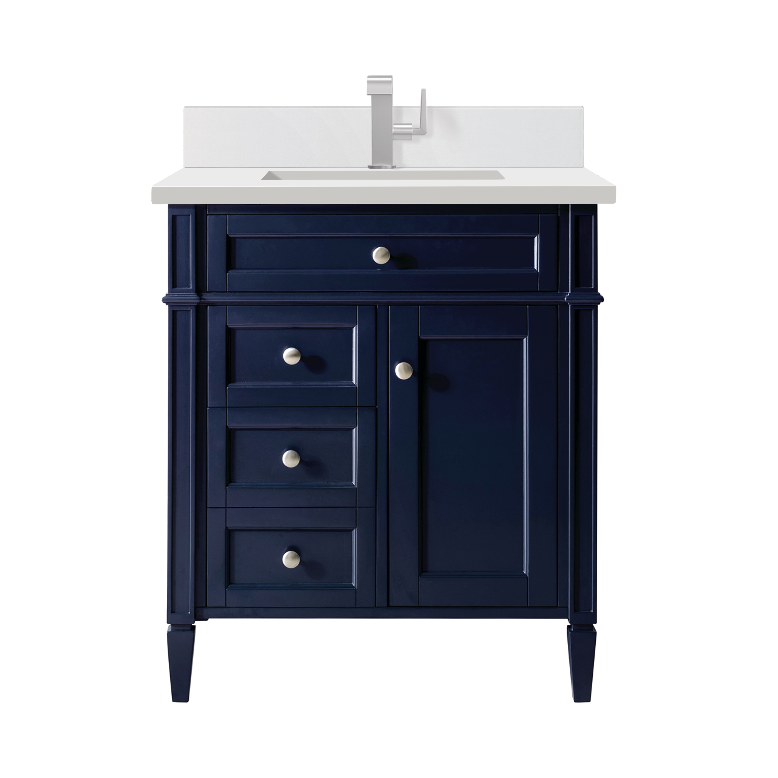 James Martin Vanities Brittany 30-in Victory Blue Undermount Single ...