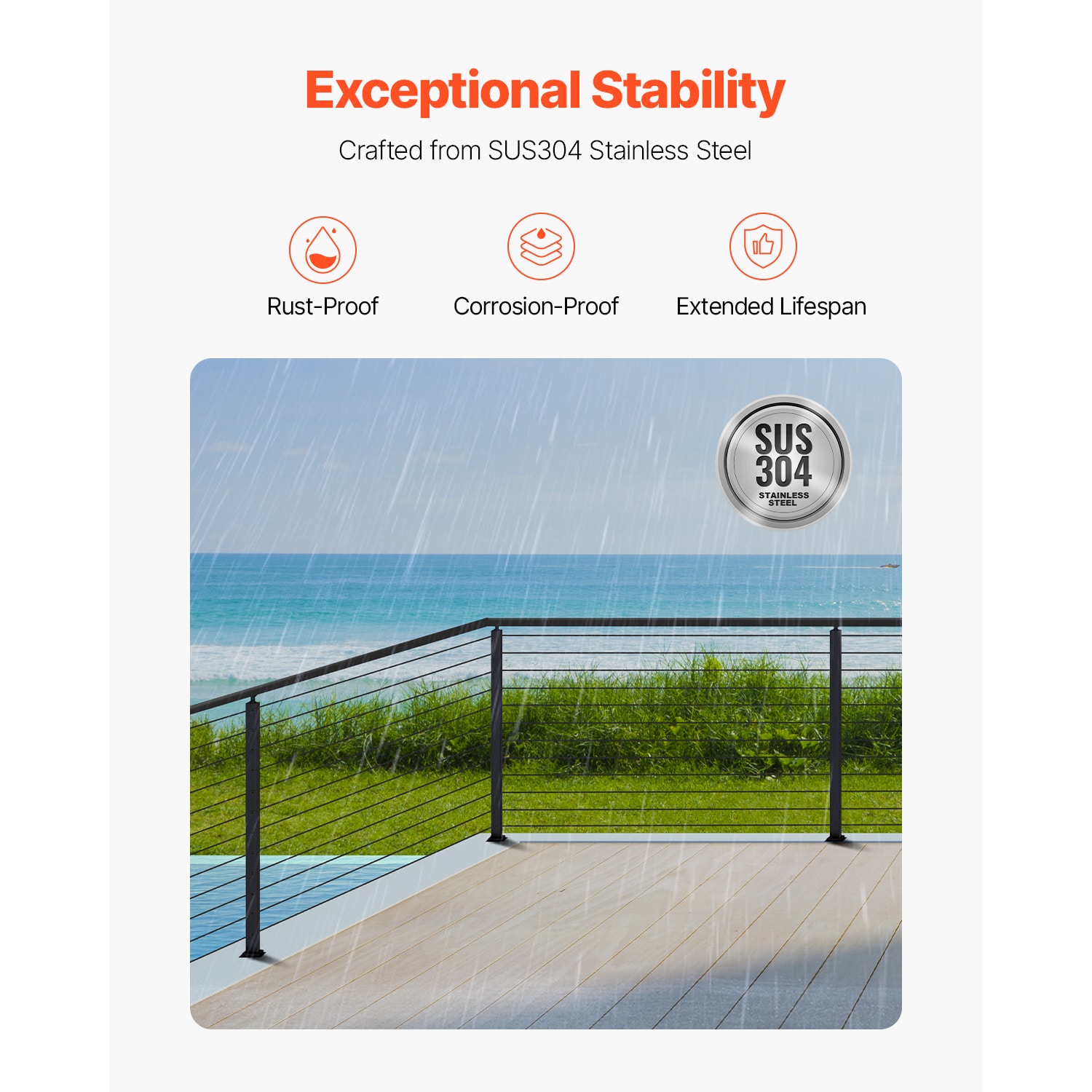 VEVOR SC1JZLGZXHS113047V0 railings - View #3