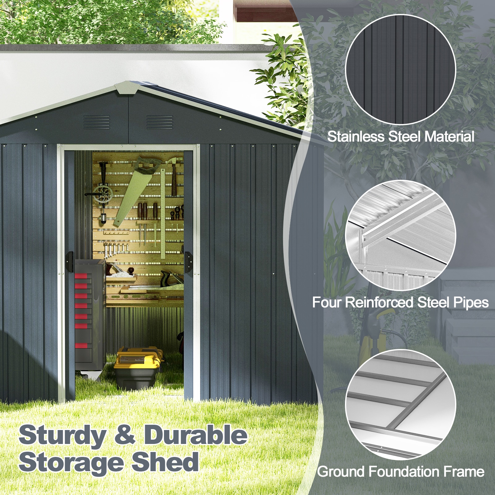 Poinic CWJDS4057-X Metal-Storage-Buildings-Sheds - View #4
