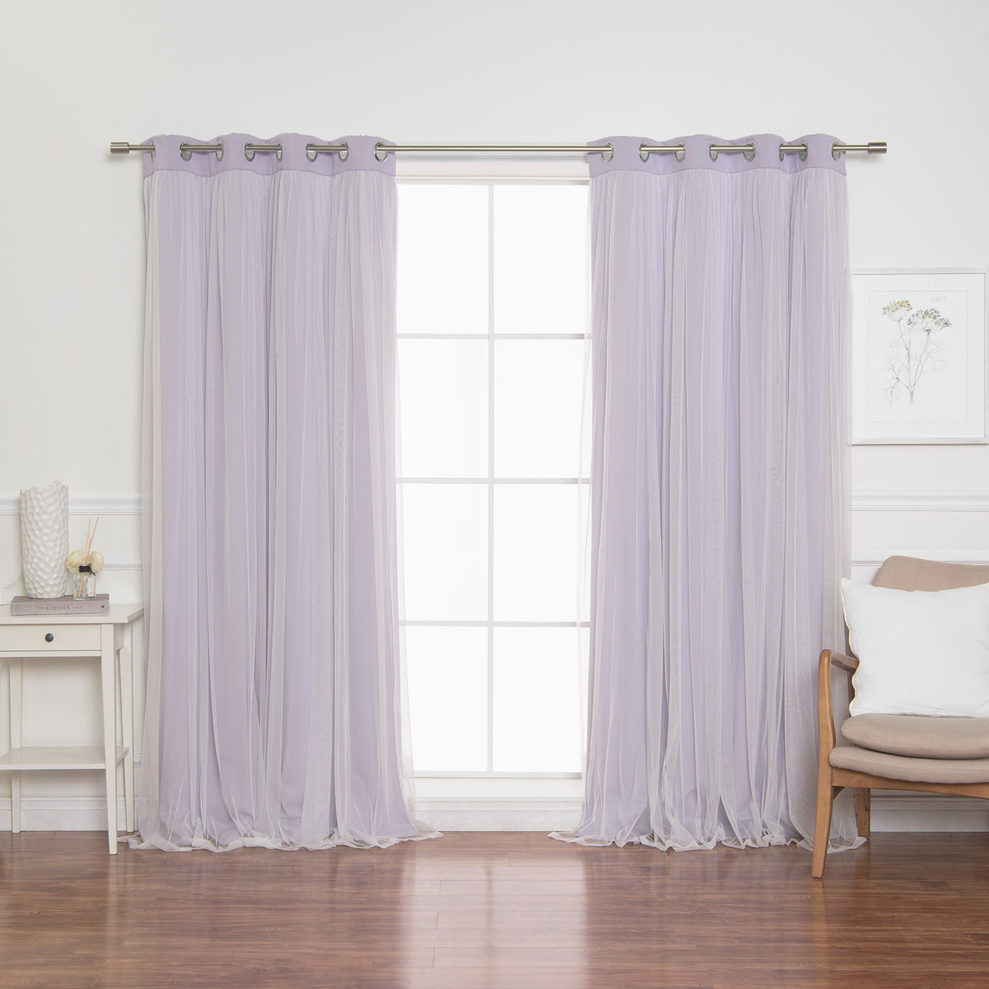 Best Home Fashion GR-MARRYME-108-LILAC curtains - View #4