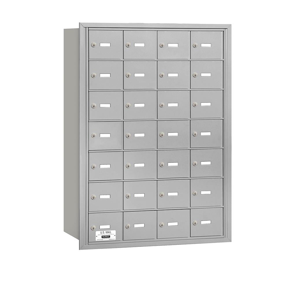 SALSBURY INDUSTRIES 3628ARP Recessed Mount Gray Metal Extra Large Lockable Cluster Mailbox