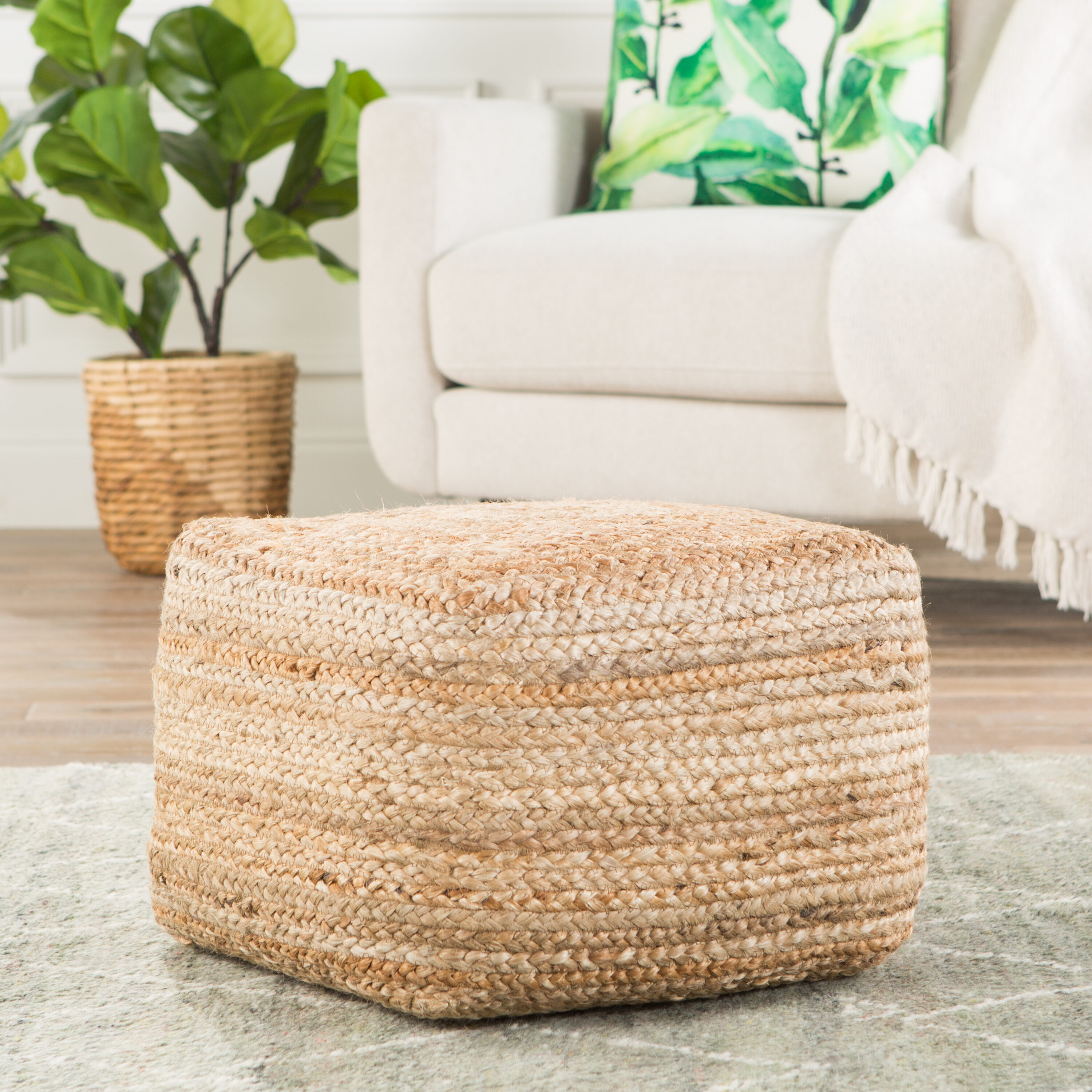Jaipur Living BRF100121 Indoor-Ottomans - View #2
