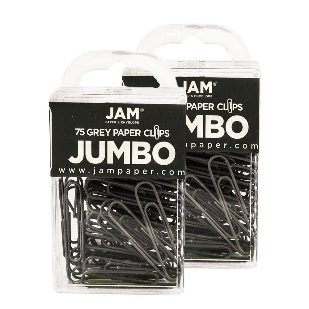 Jam Paper Colorful Jumbo Paper Clips - Large 2 - Paperclips - 75 Pack