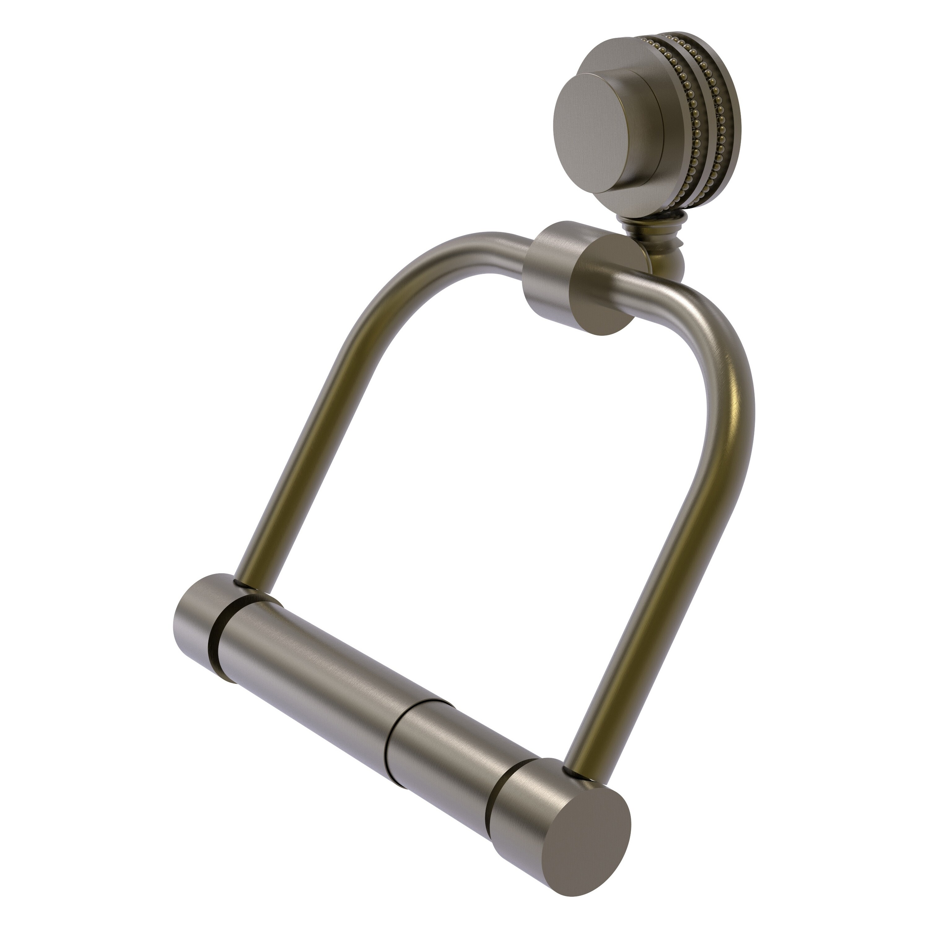 Allied Brass 424D-ABR Venus Antique Brass Wall mount Double post Toilet Paper Holder 1 -Rolls