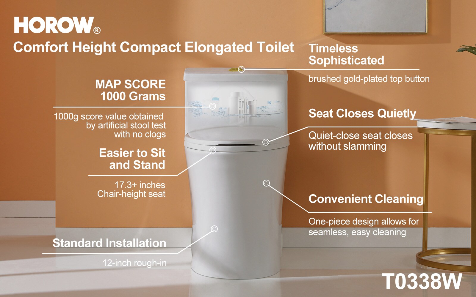 HOROW T0338WG toilets - View #3