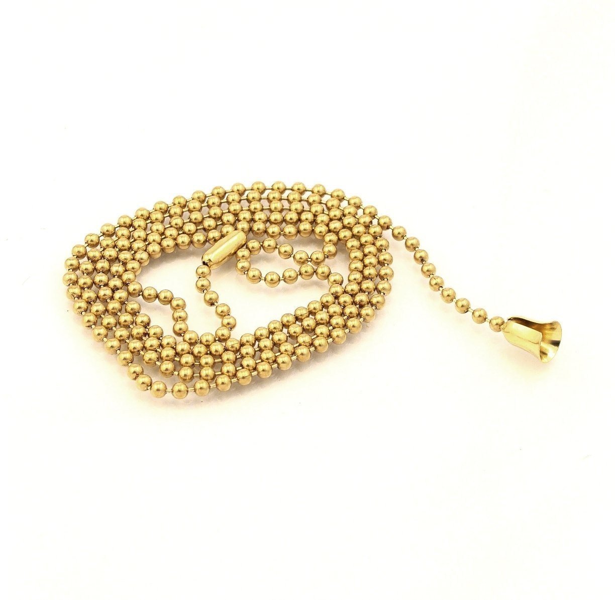 Leviton  6-000 Brass Pull Chain - Durable and Stylish Lighting Accessory